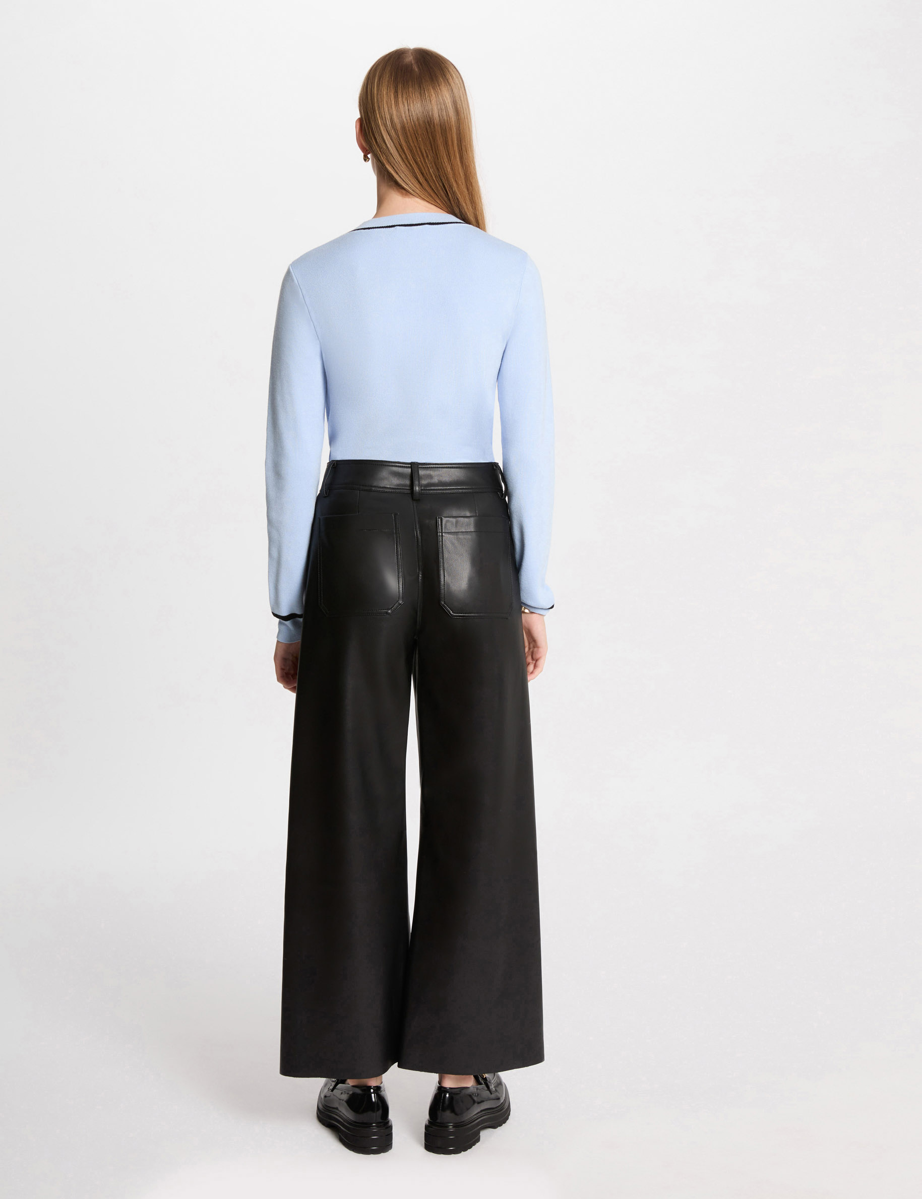 jumper round neck long sleeves sky blue women Jumper round neck long sleeves sky blue women