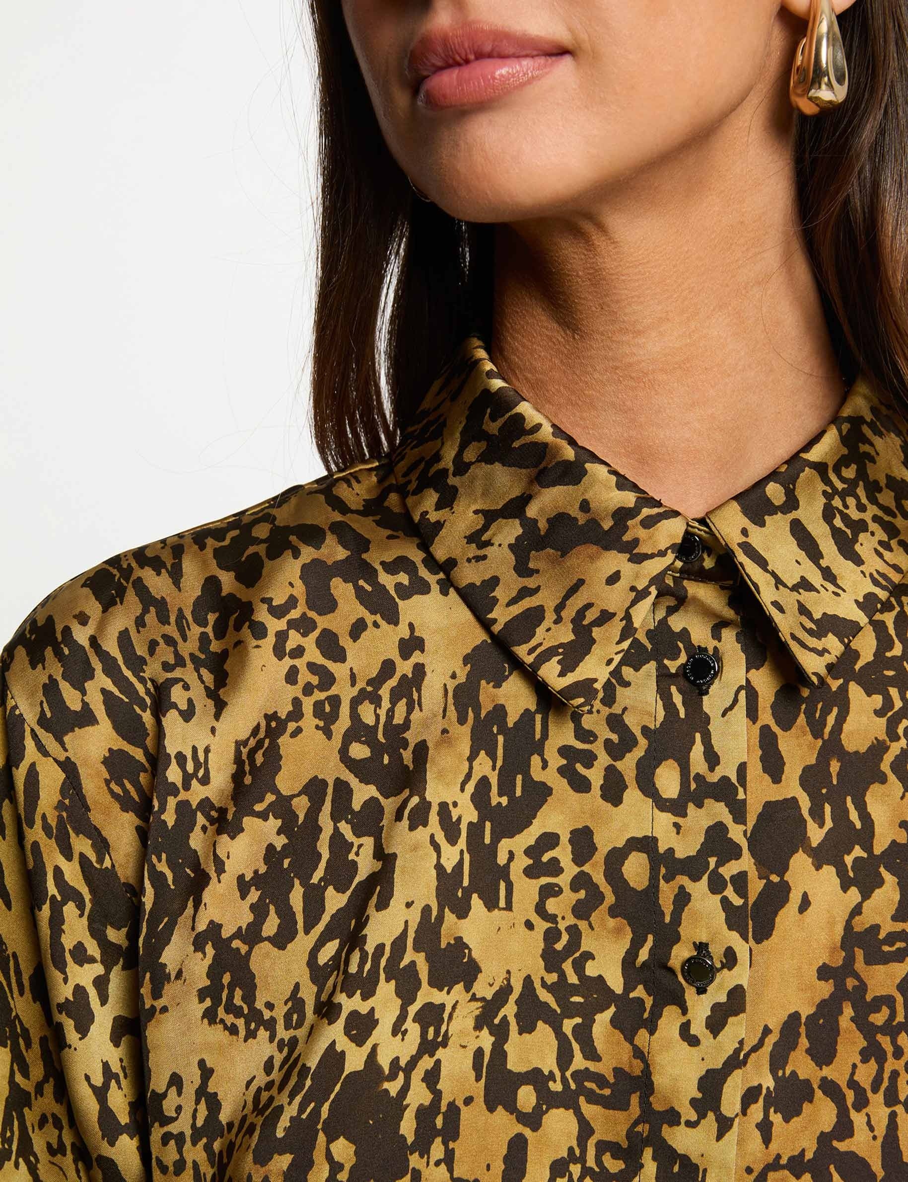 satin printed shirt multicolor women Satin printed shirt multicolor women