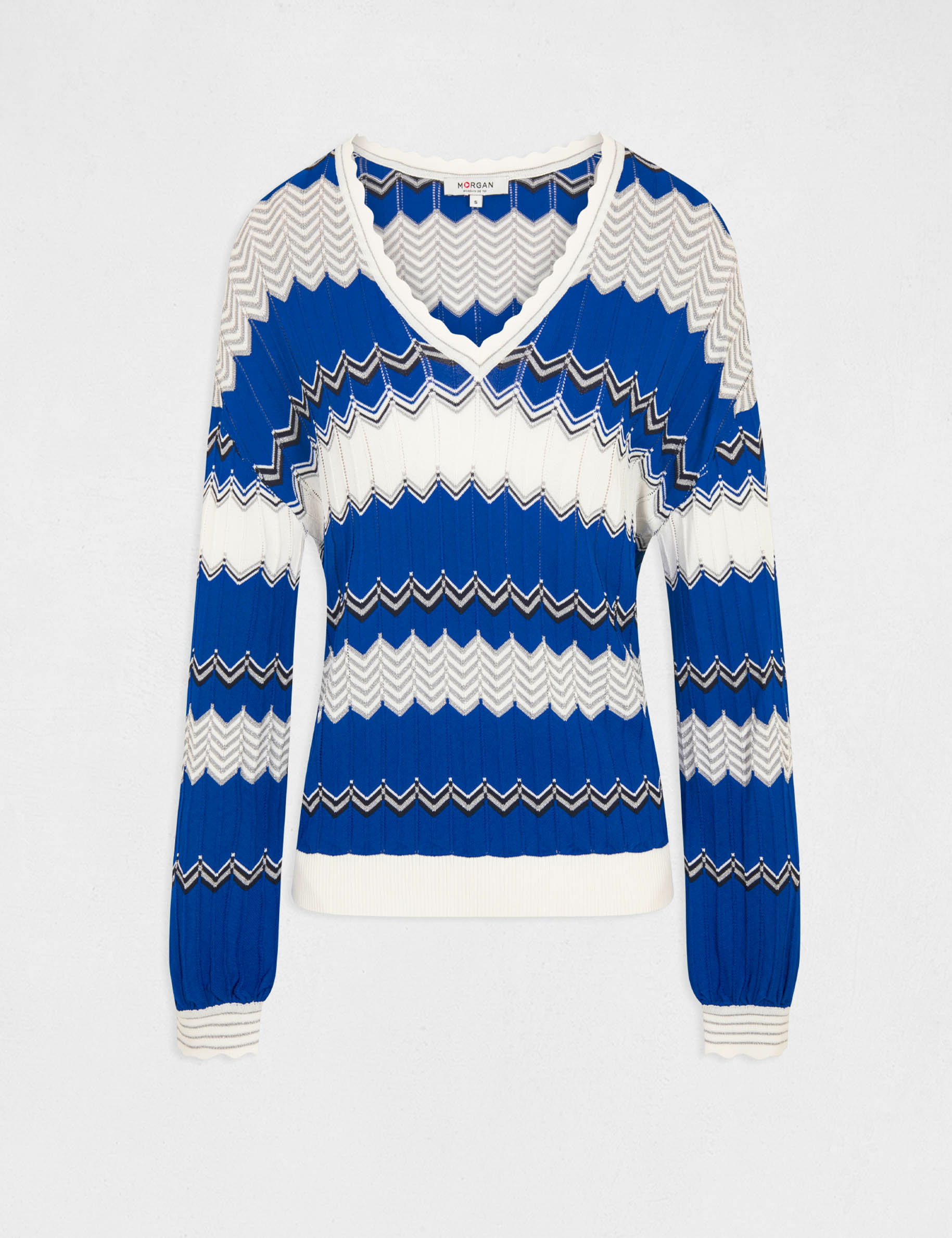 Long-sleeved jumper chevron print ladies' Long-sleeved jumper chevron print ladies'