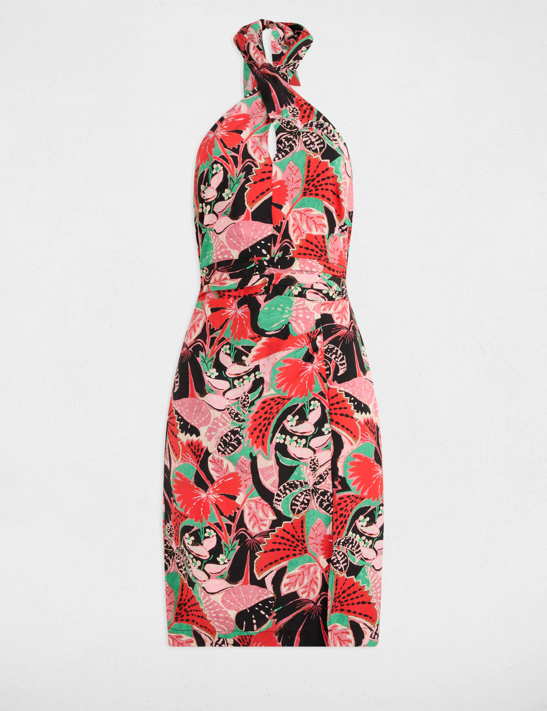 printed fitted dress multicolor women Printed fitted dress multicolor women