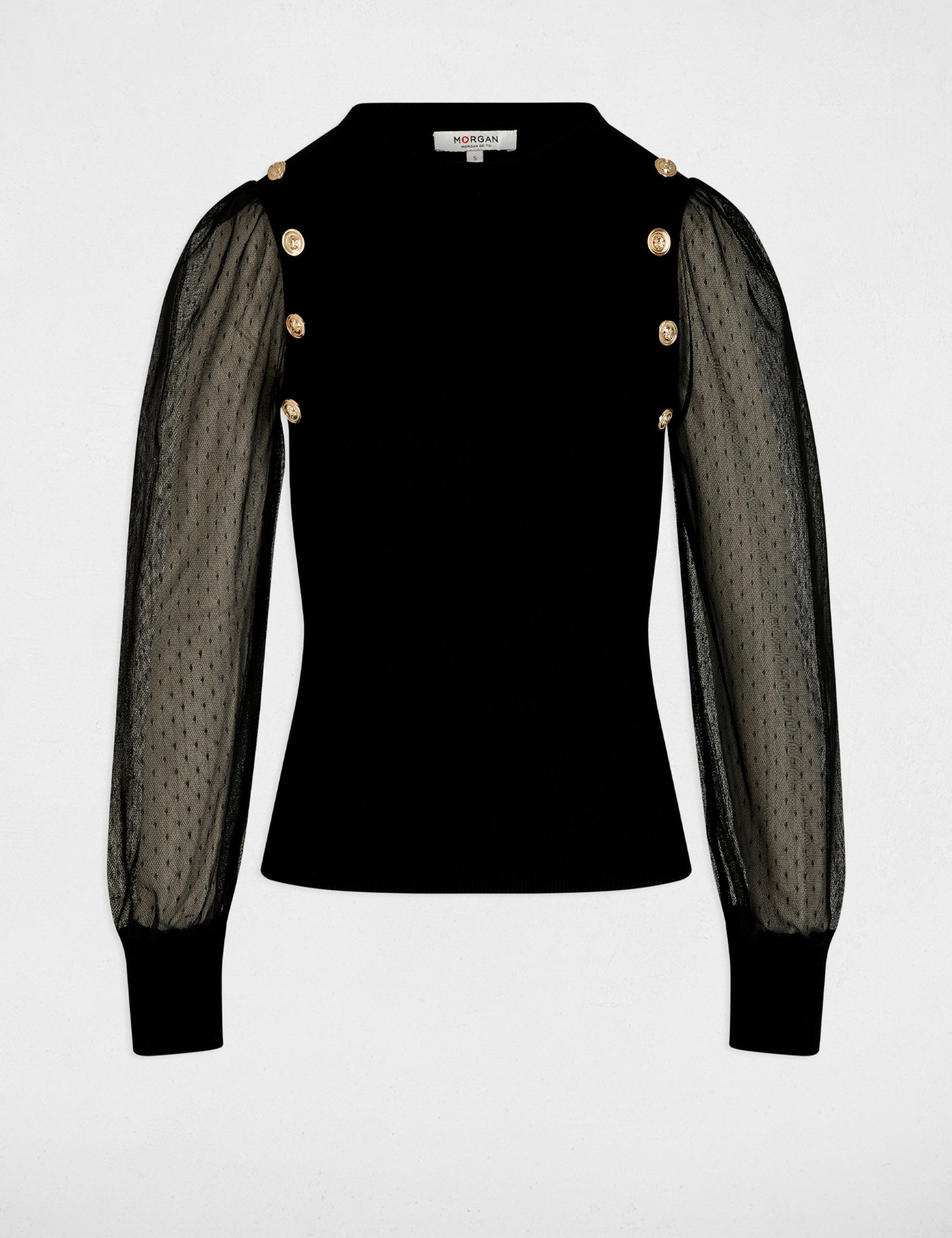 Jumper high collar black women