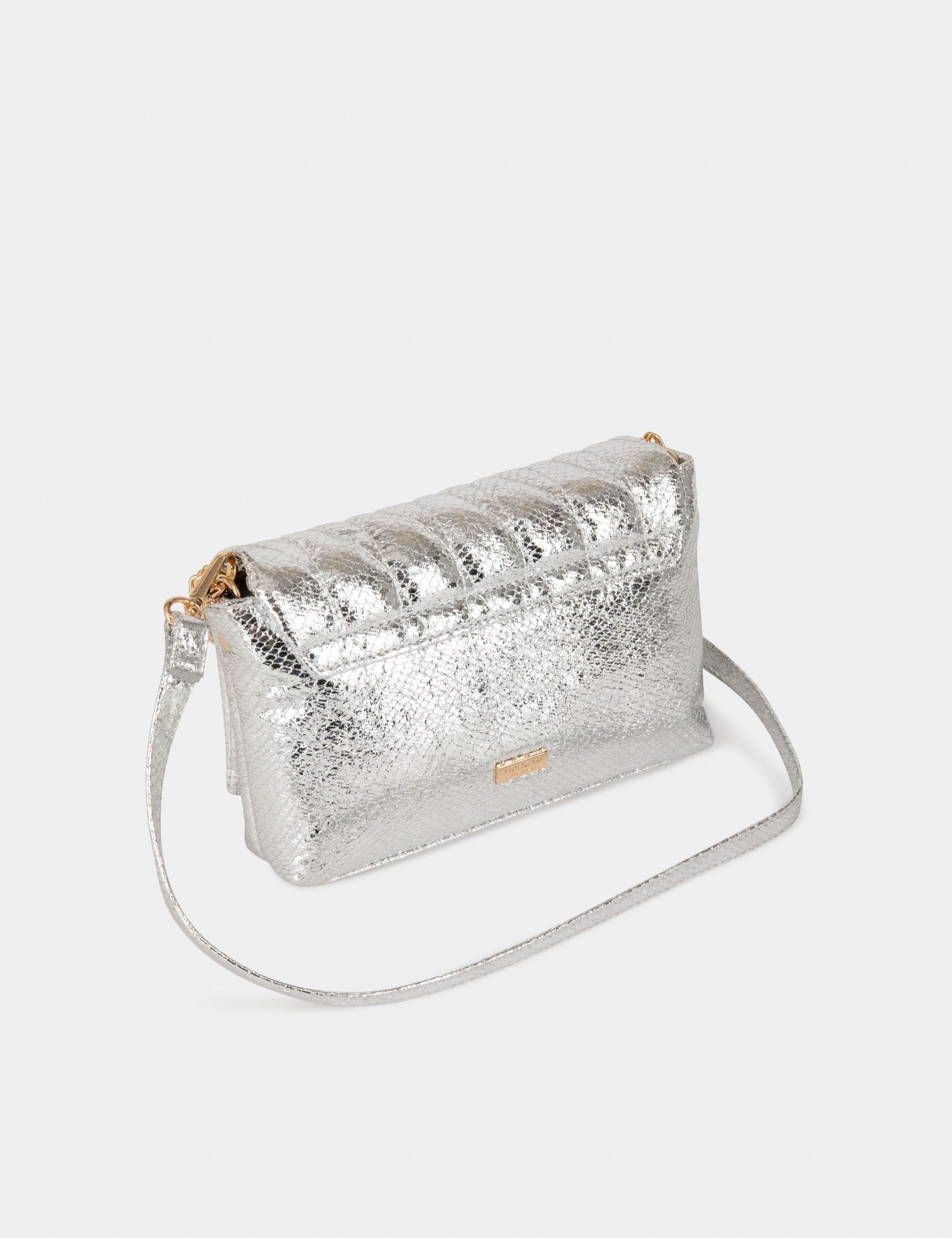 quilted bag with buckle silver ladies Quilted bag with buckle silver ladies'
