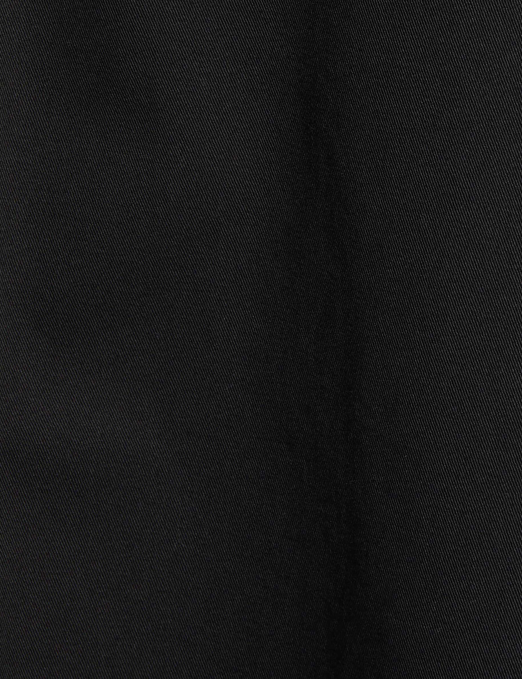 high waisted flared skirt black women null