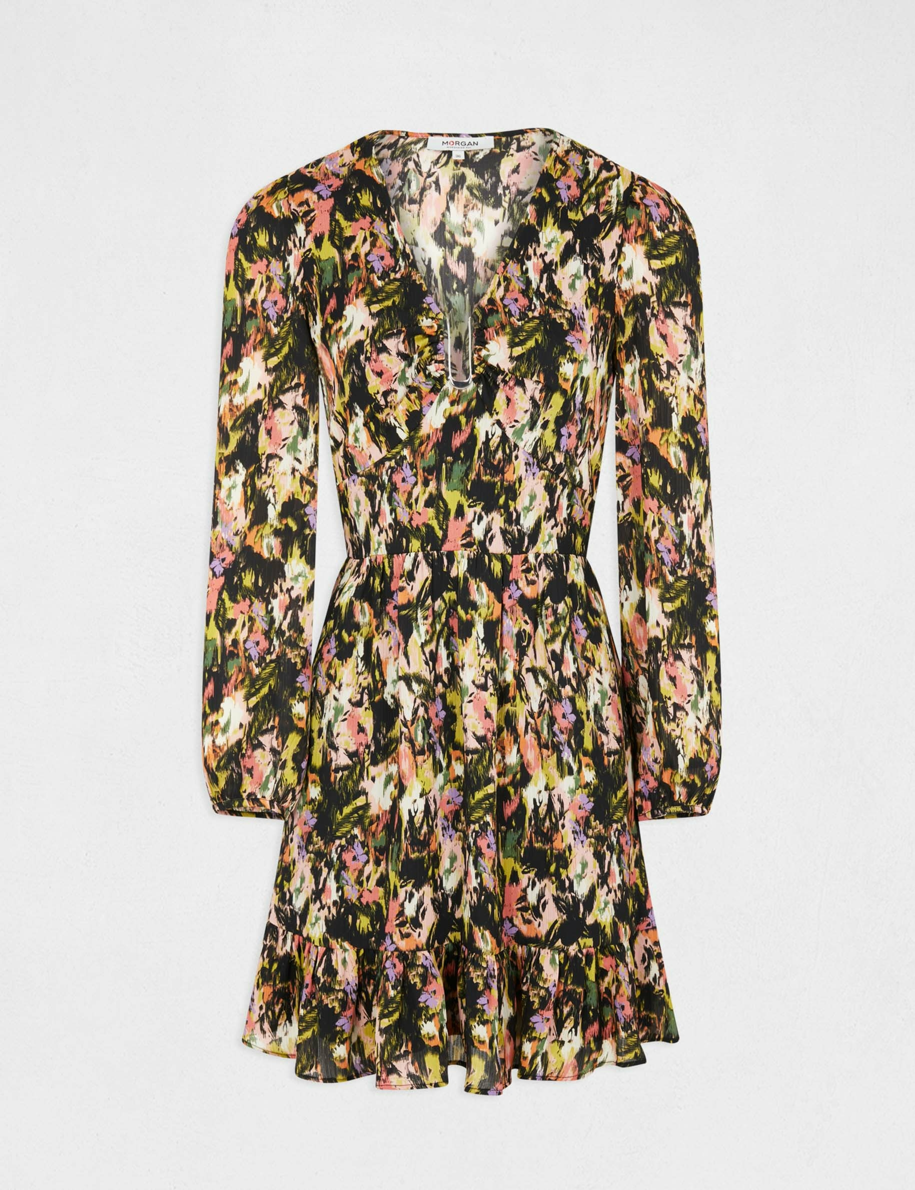 A-line dress with abstract print multico ladies'