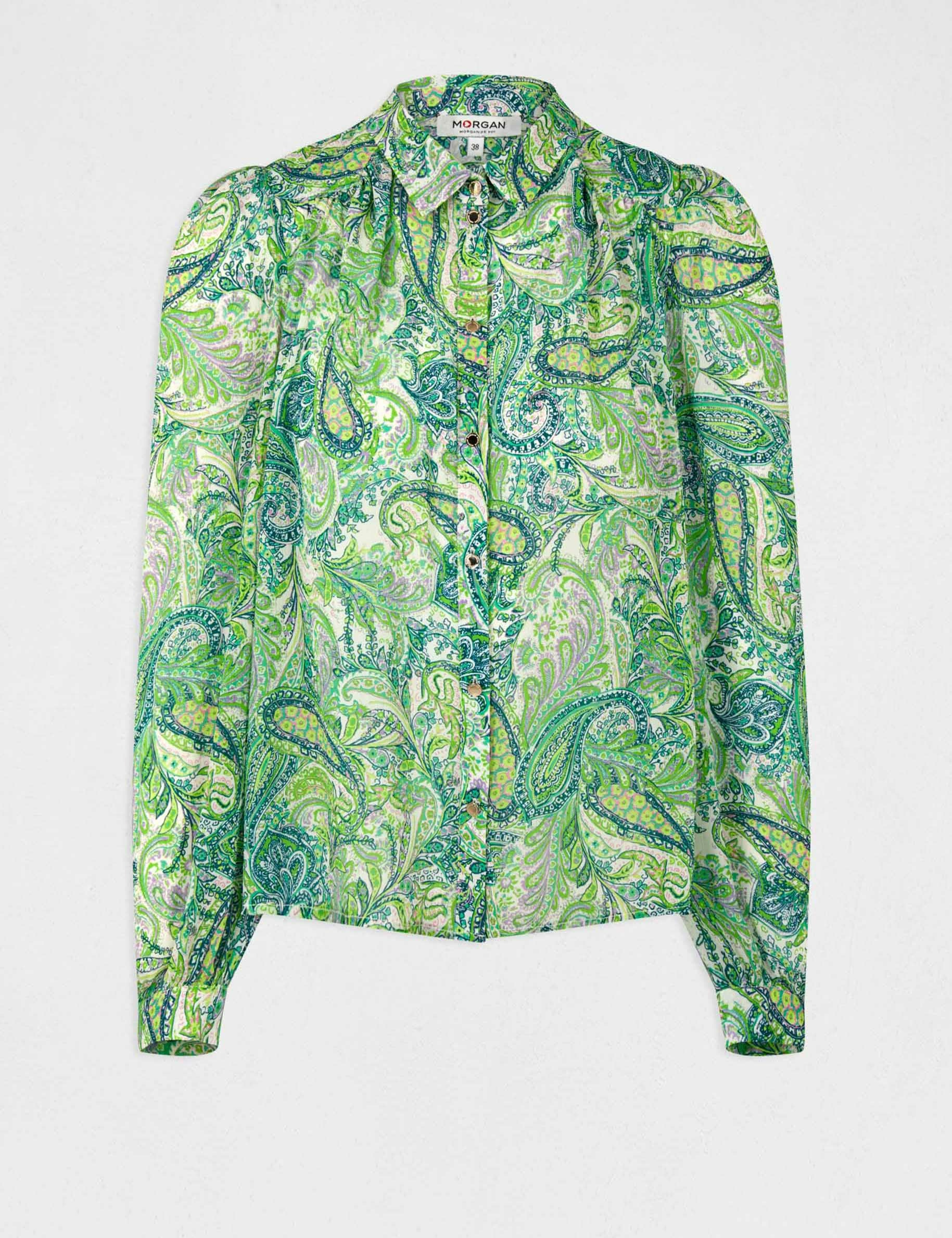 Long-sleeved printed shirt multico ladies' Long-sleeved printed shirt multico ladies'
