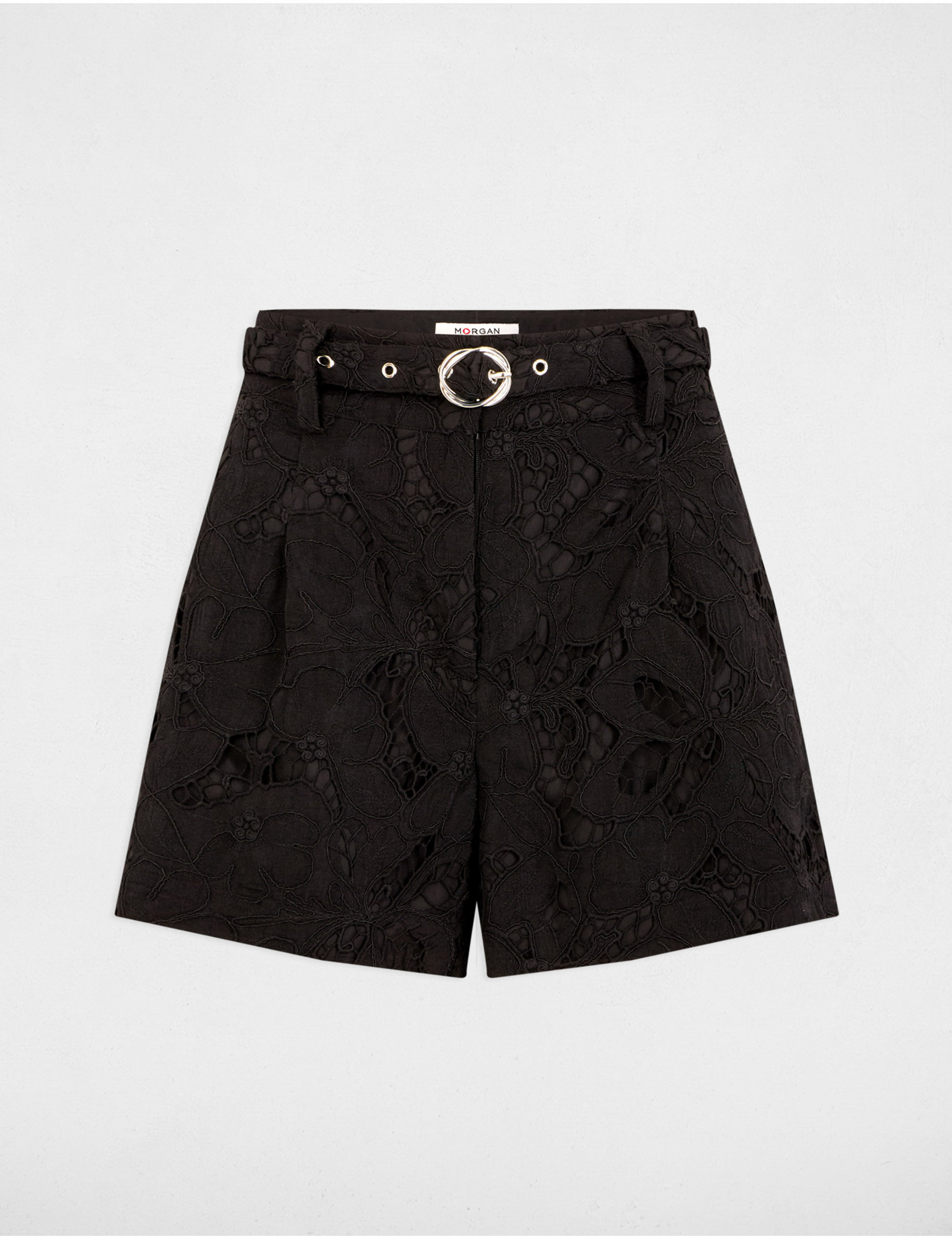 short taille haute dentelle noir femme Short taille haute dentelle noir femme