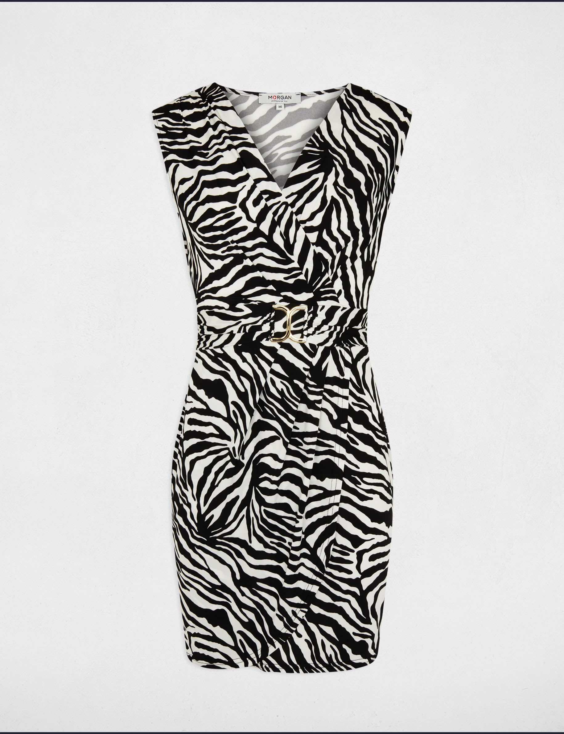 Mini dress zebra print multico ladies'