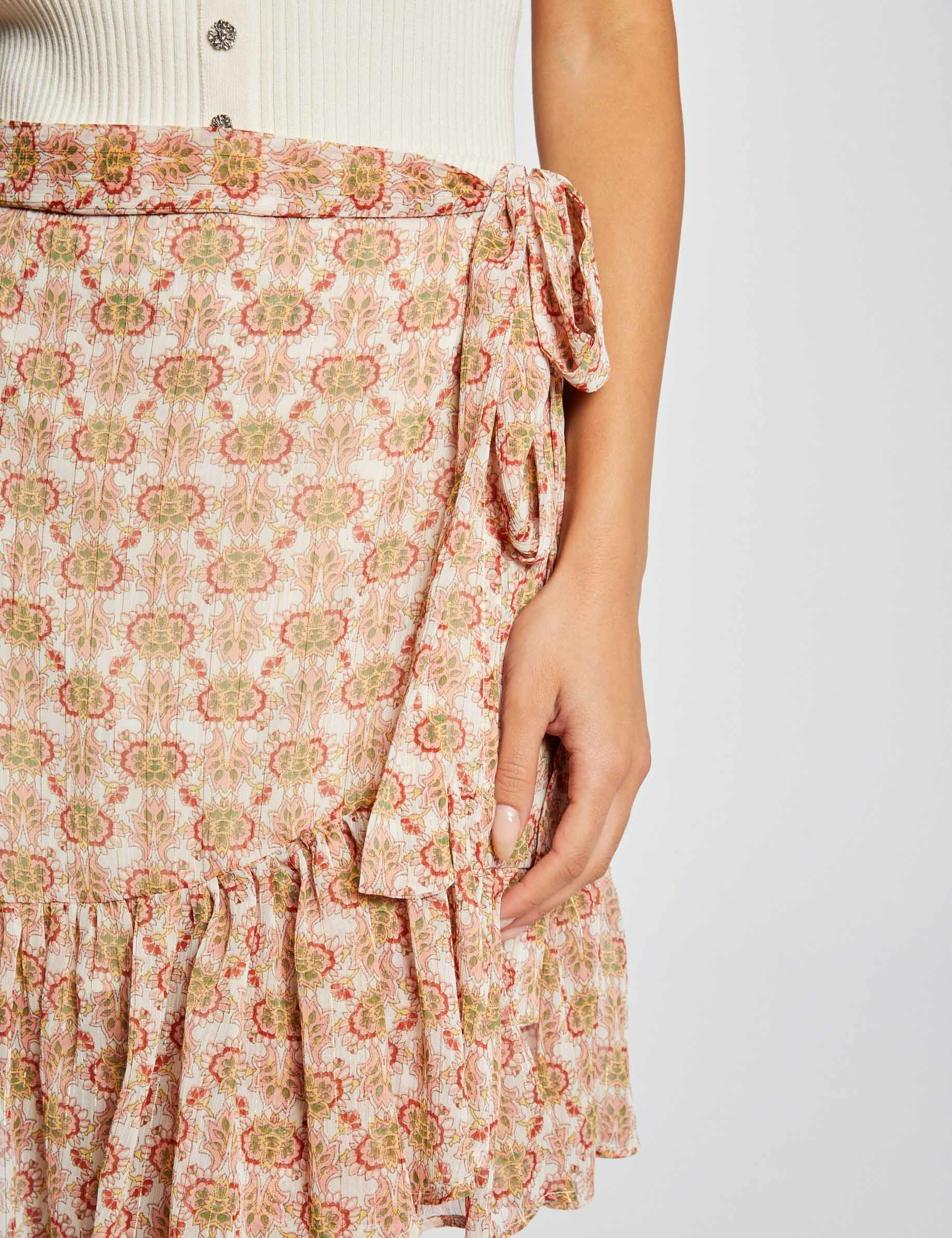 Bella mini flower yellow skirt sale