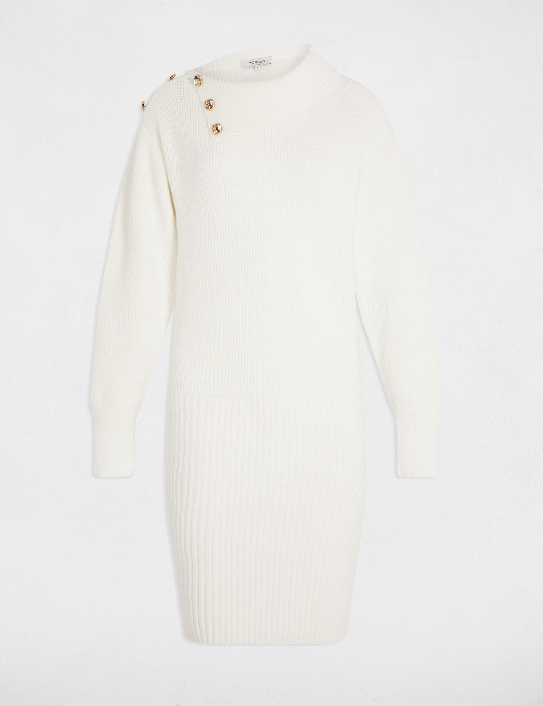 Fitted short dress white women
