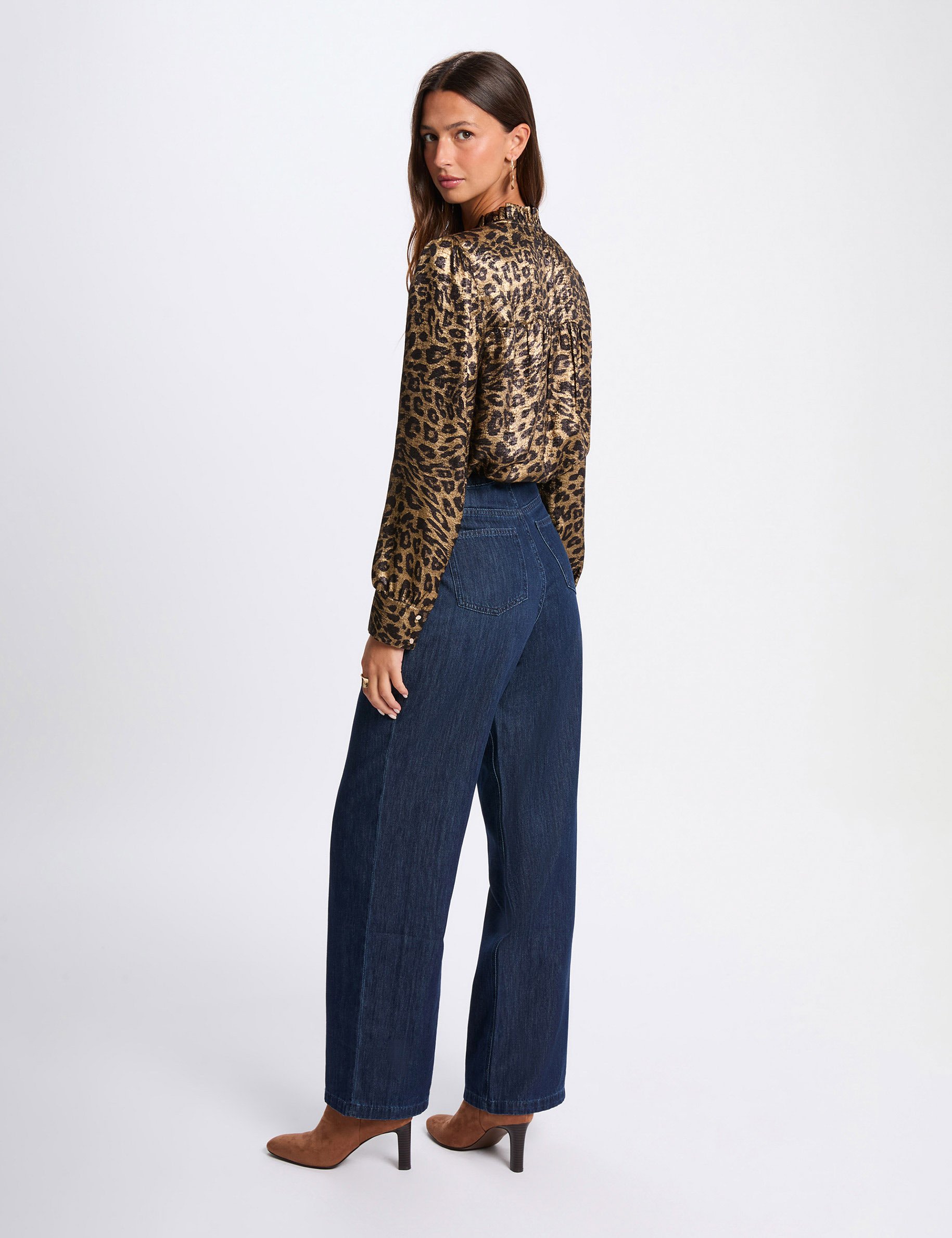 Flowy printed shirt multicolor women