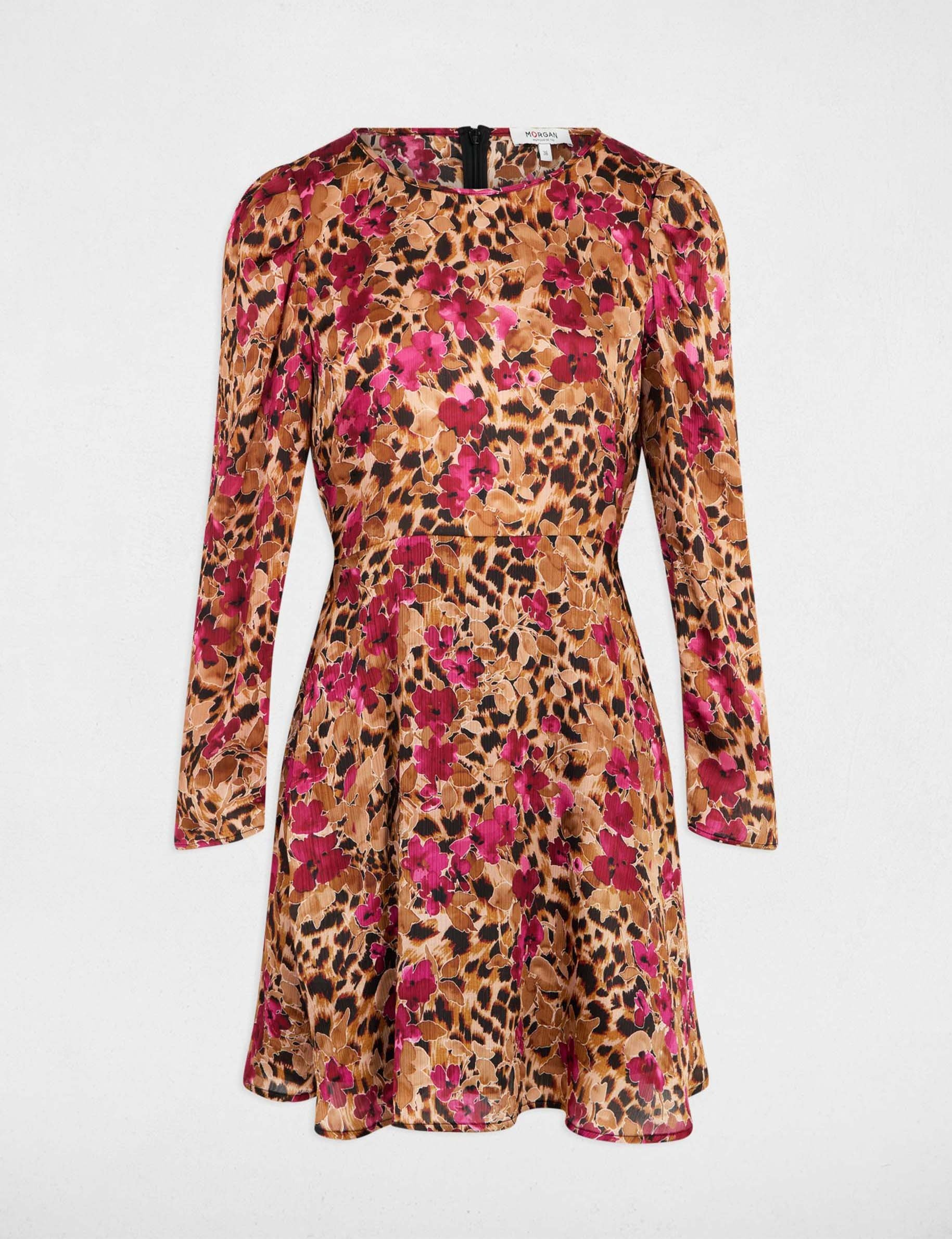 robe courte plissee multicolore femme Robe courte plissée multicolore femme