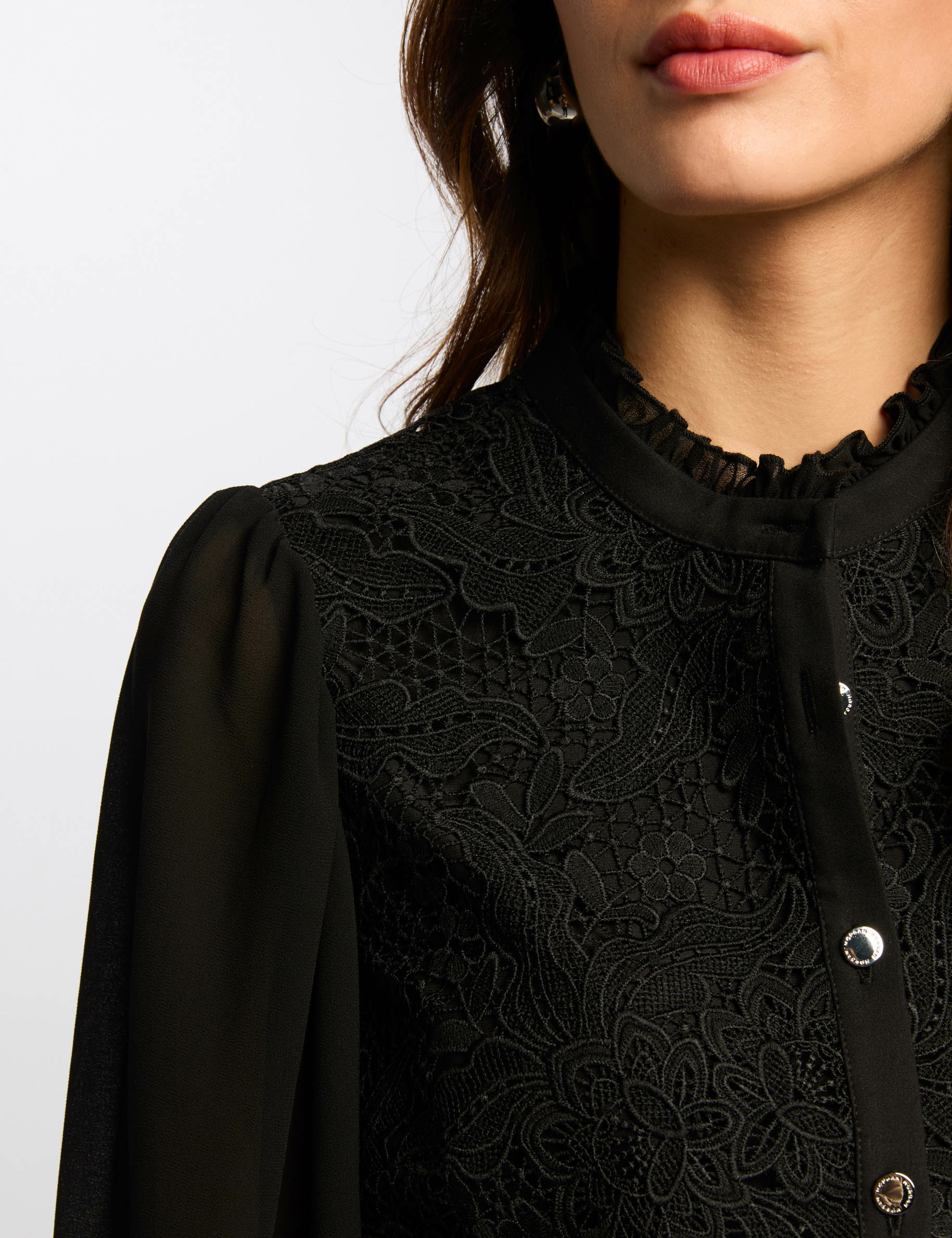 long sleeved shirt black women Long-sleeved shirt black women