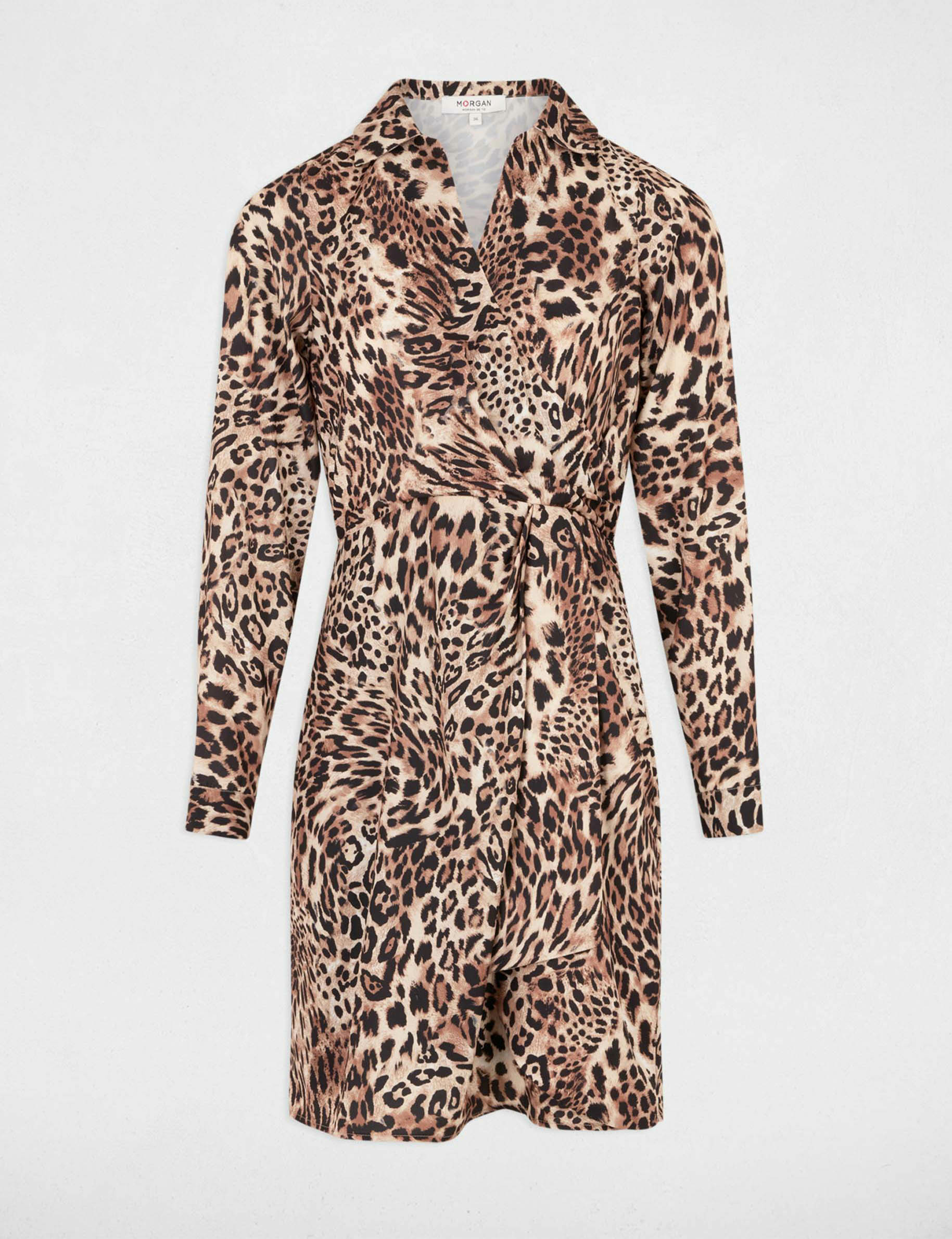 robe courte ajustee imprimee multicolore femme Robe courte ajustée imprimée multicolore femme