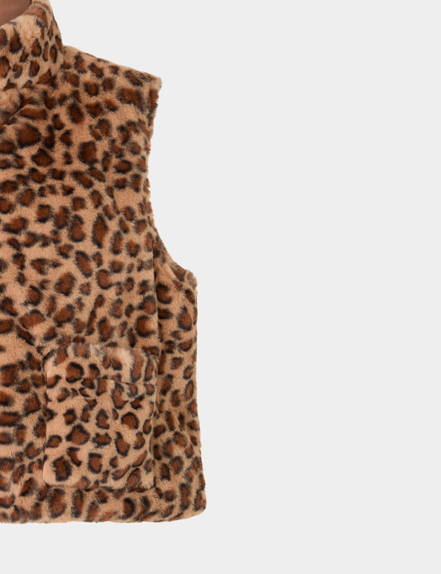 Faux fur jacket multicolor women