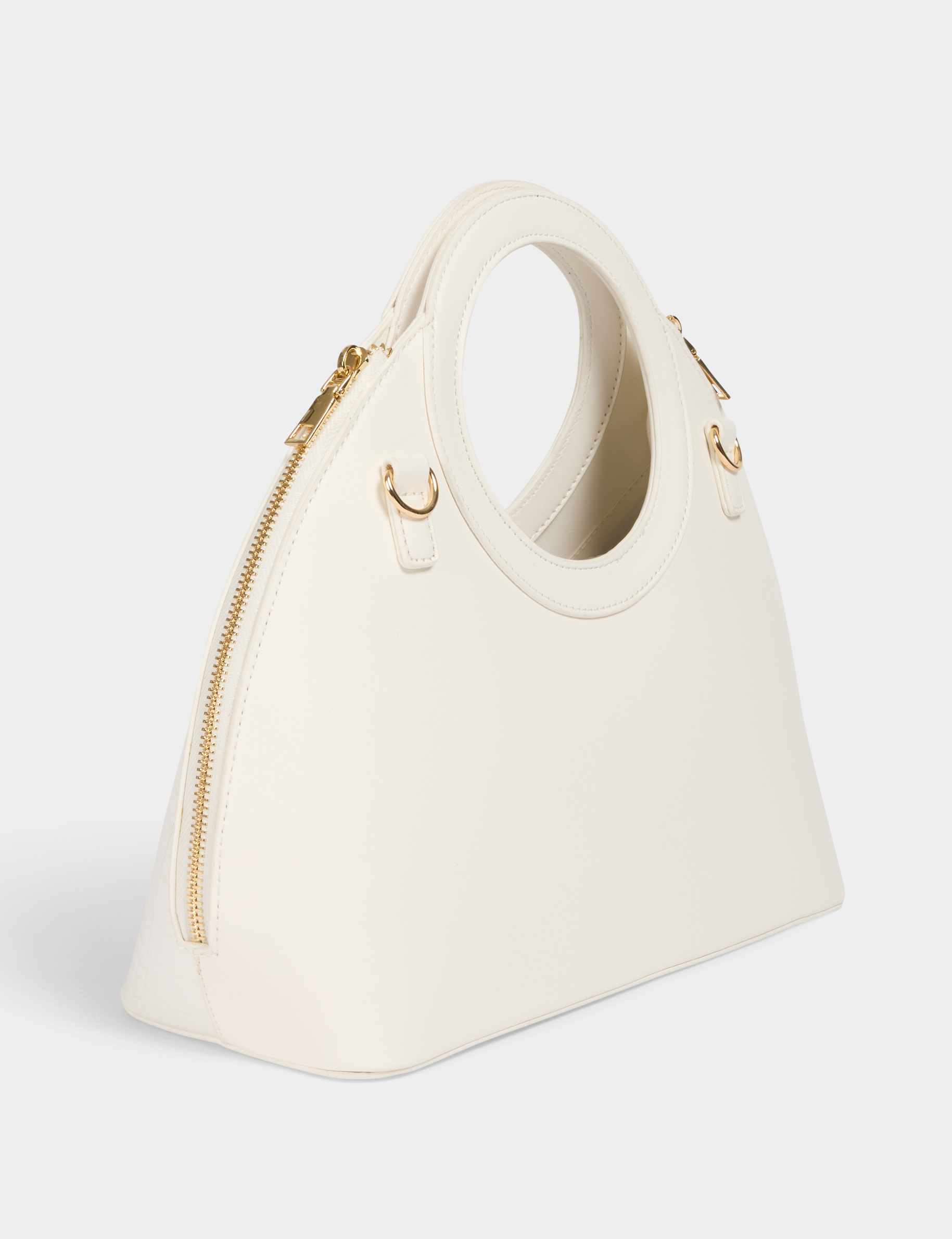 handbag croc effect white women Handbag croc effect white women