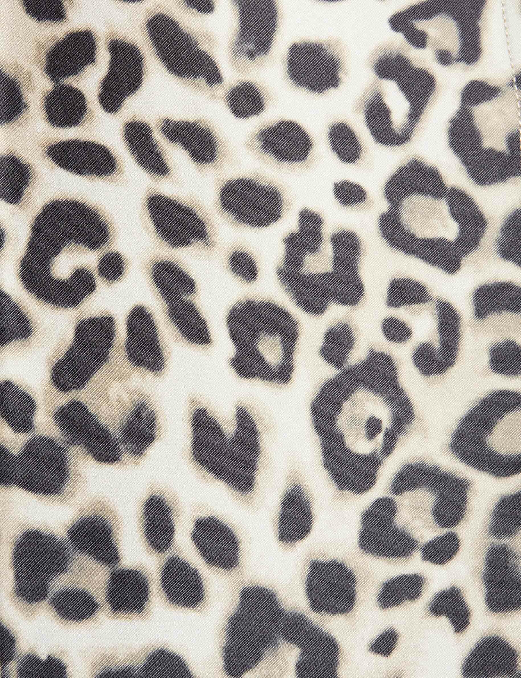 Straight belted trenchcoat leopard print multico ladies' | Morgan