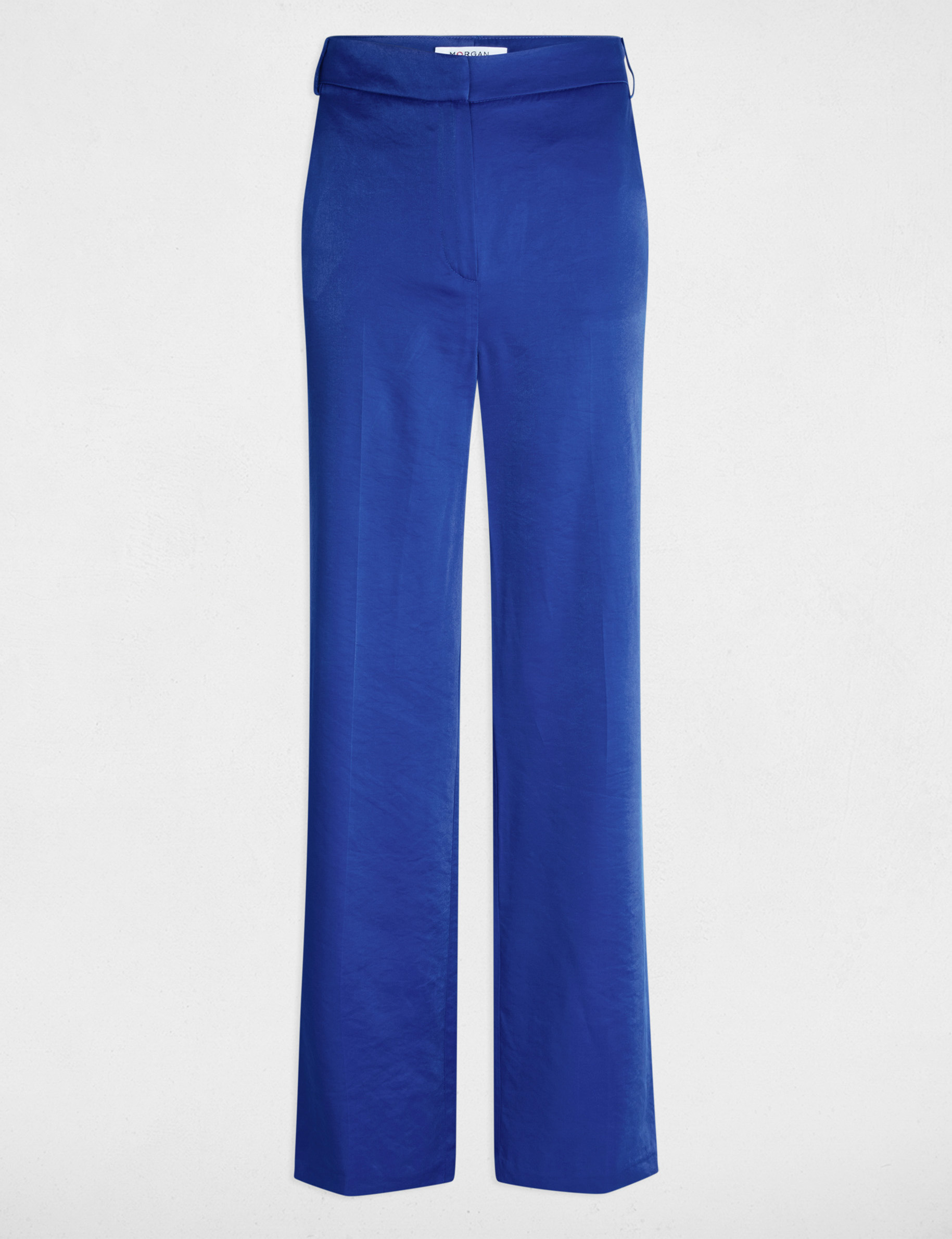 loose straight trousers electric blue women Loose straight trousers electric blue women