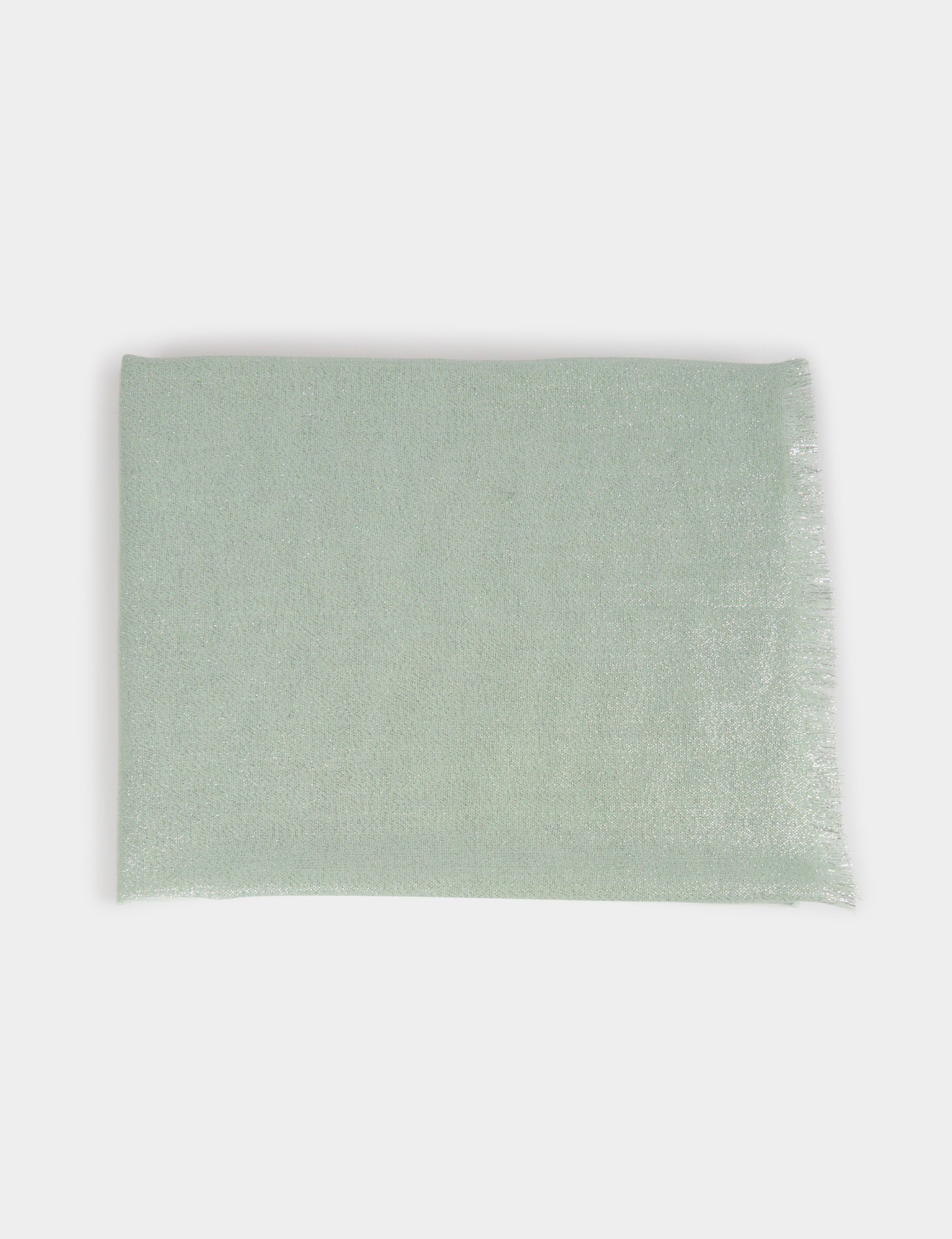 foulard fils metallises vert clair femme Foulard fils métallisés vert clair femme