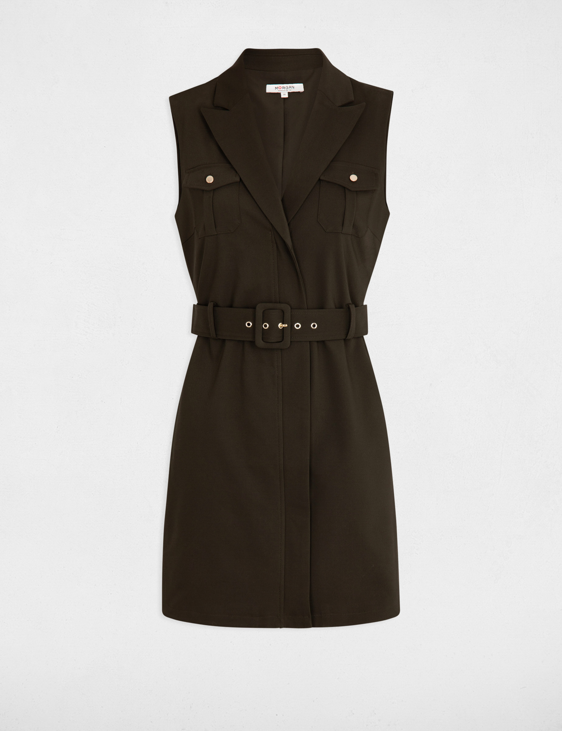 belted waisted mini dress dark green women Belted waisted mini dress dark green women