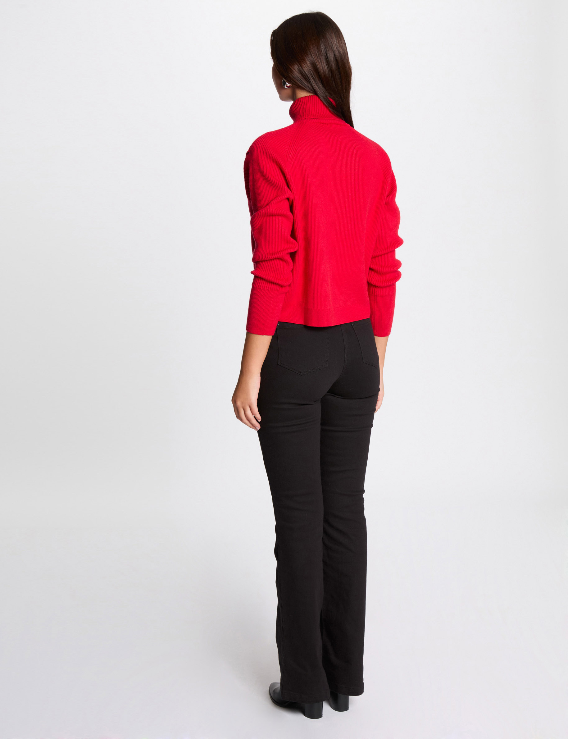 Red wrap jumper on sale
