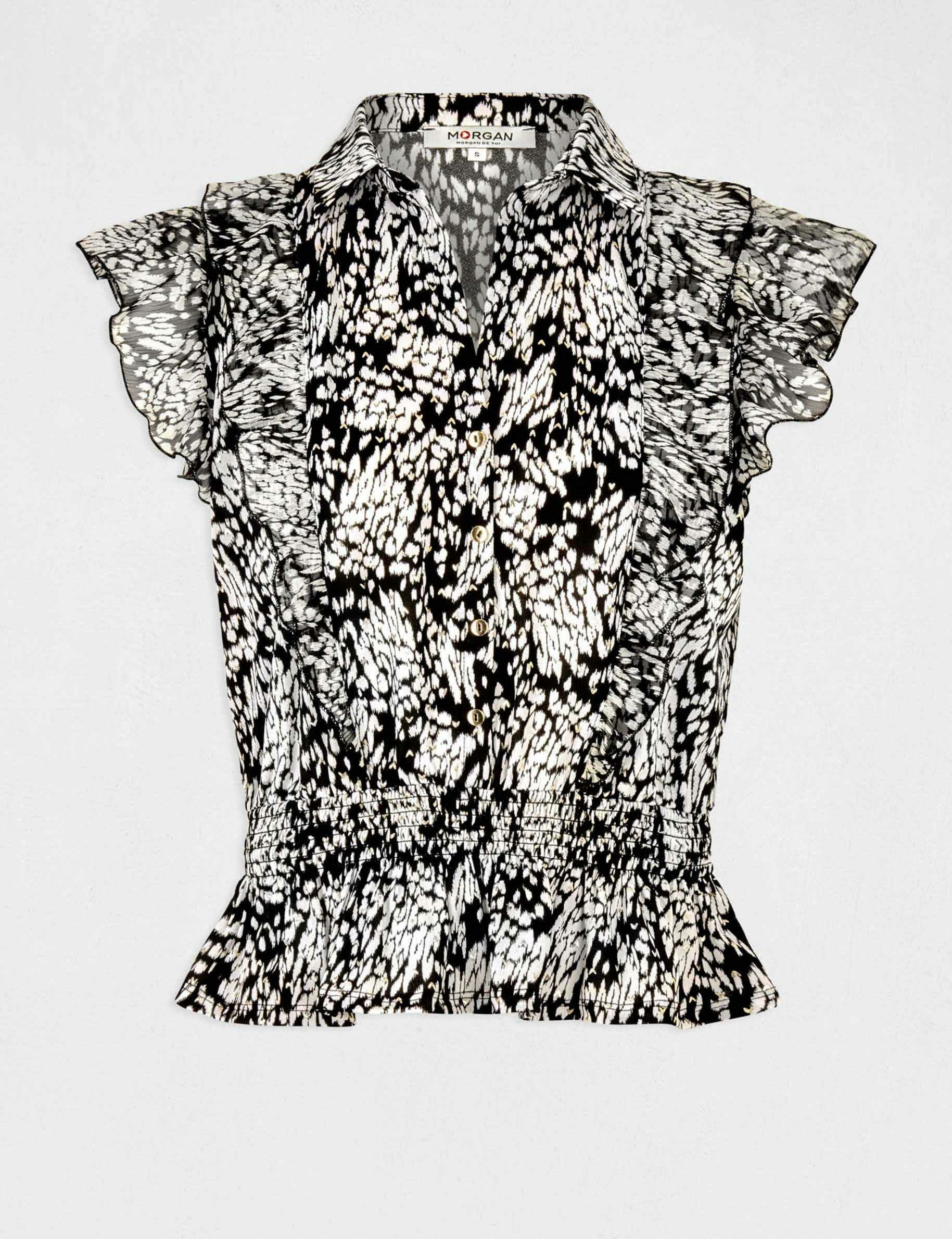 short sleeved t shirt abstract print multicolored women Short-sleeved t-shirt abstract print multicolored women