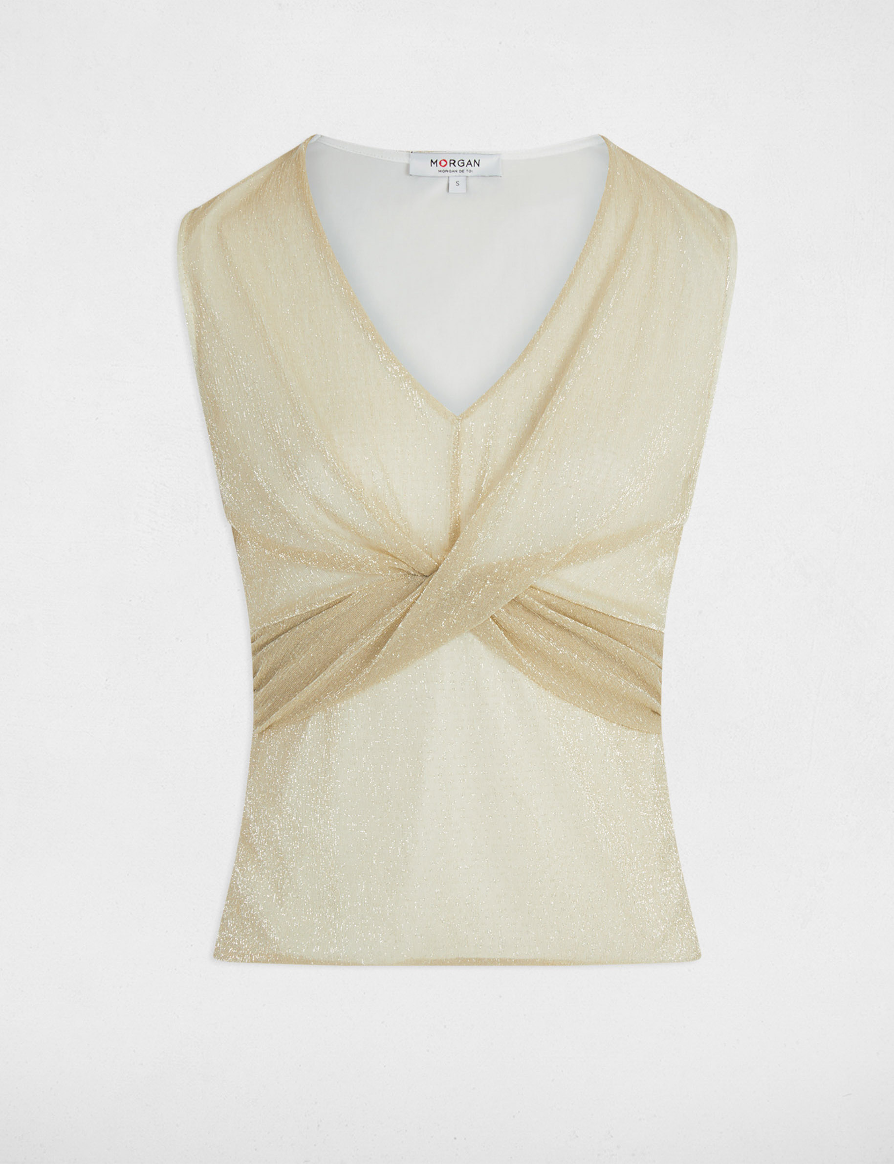 sleeveless vest top gold yellow women Sleeveless vest top gold yellow women