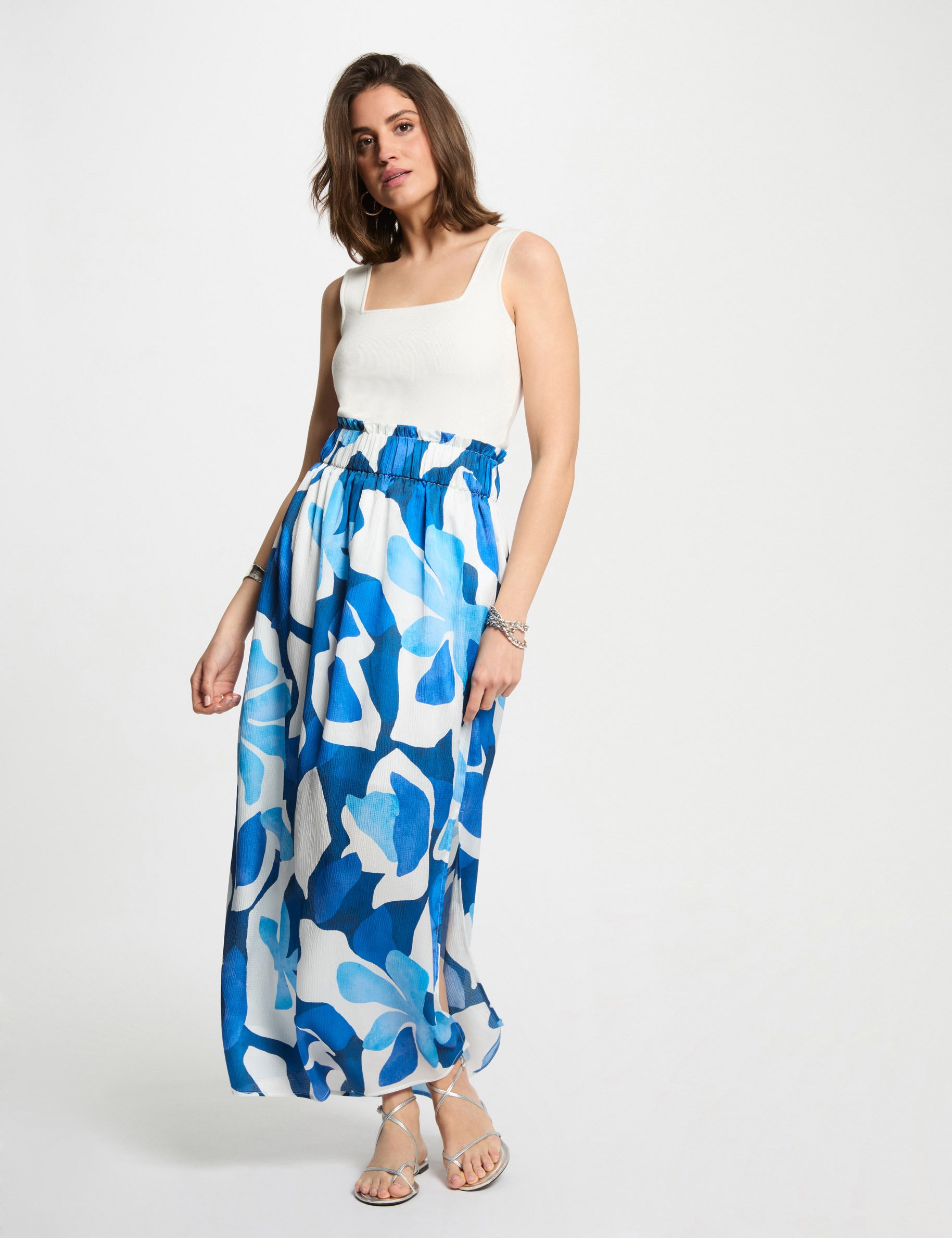 printed maxi skirt multicolor women Printed maxi skirt multicolor women