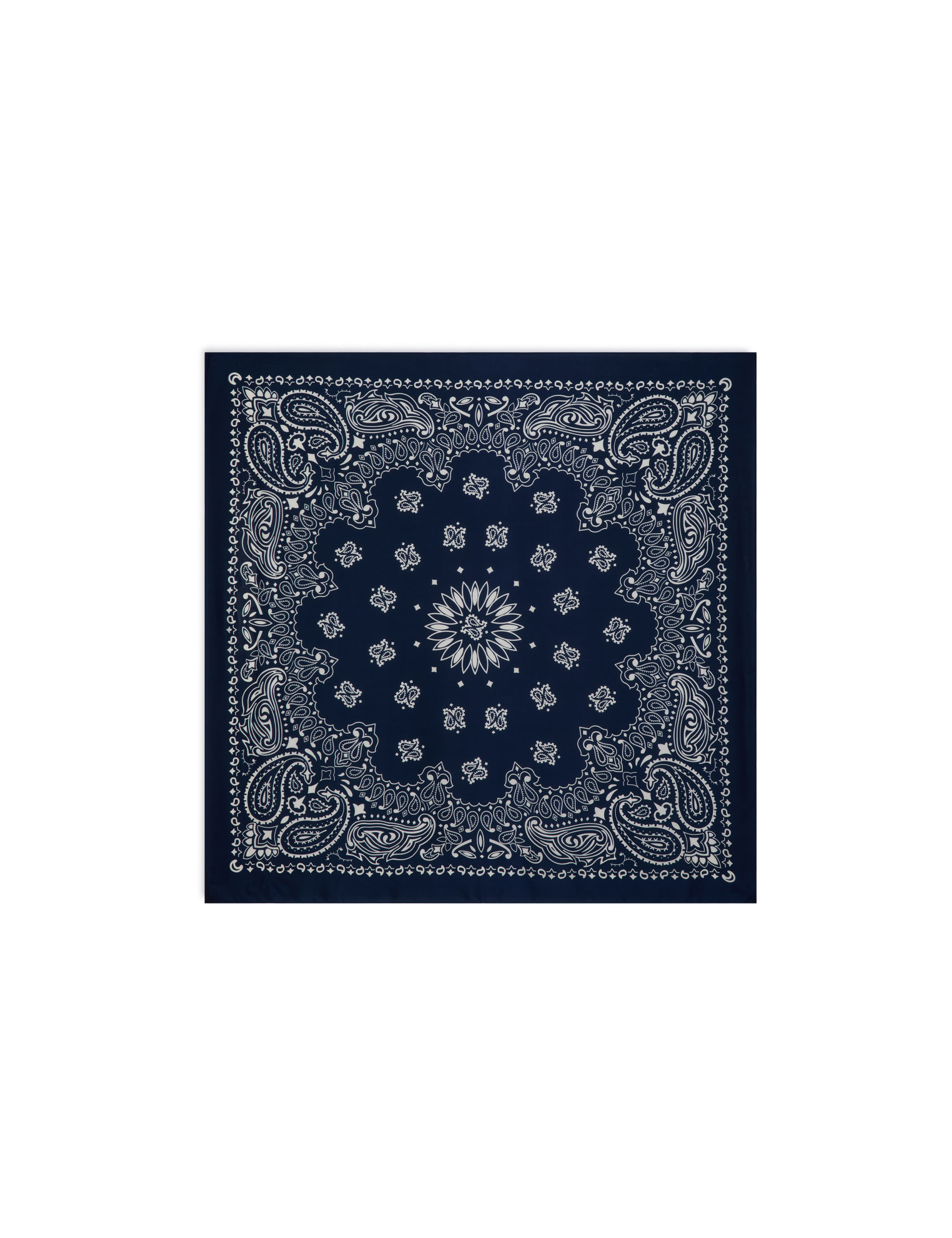 Satin scarf navy blue women