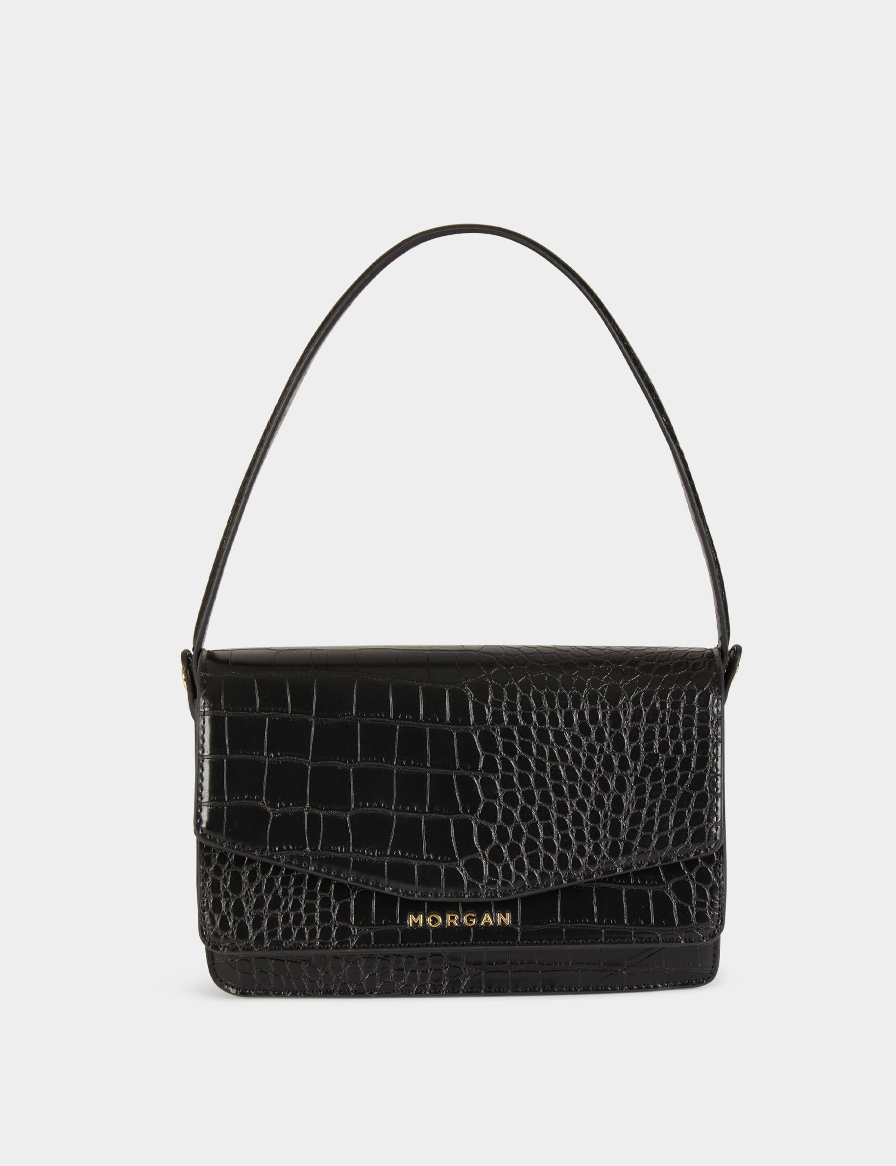 Croc effect baguette clearance bag
