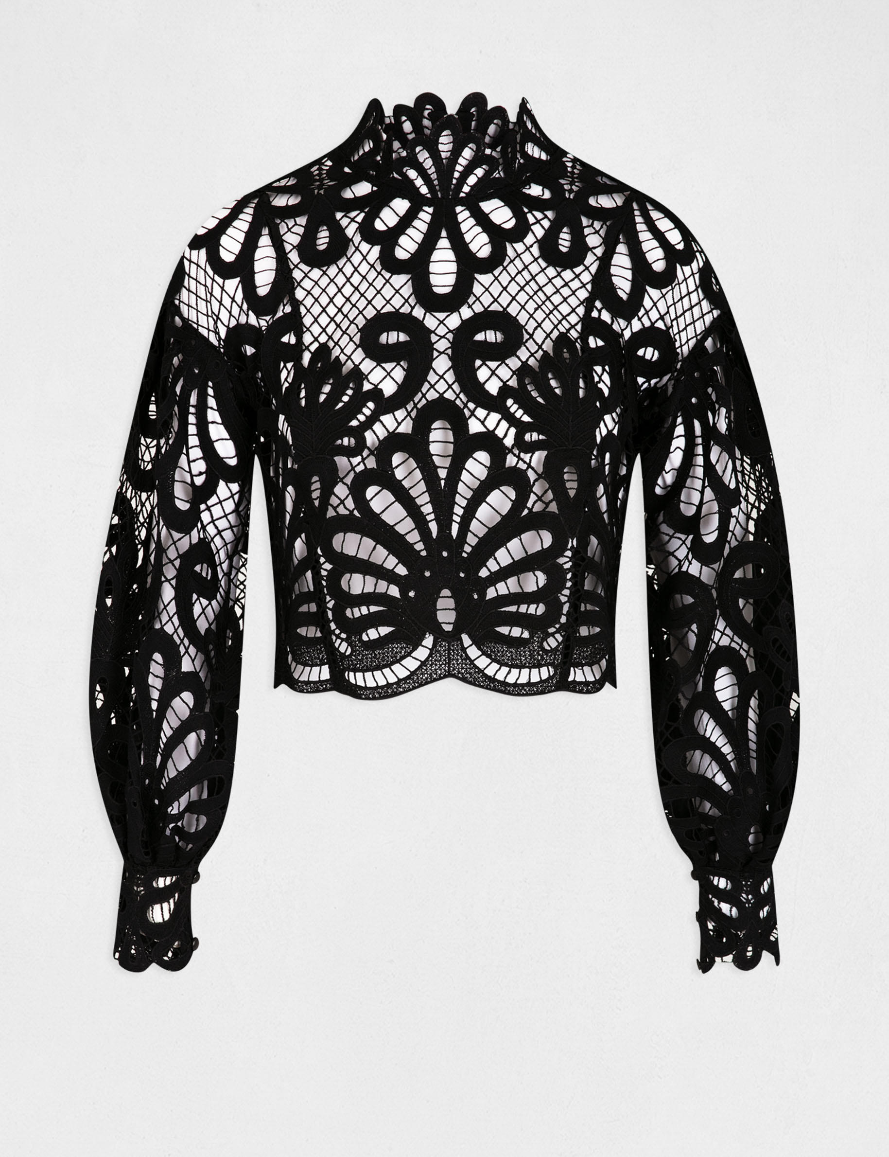 Blouse online dentelle noire