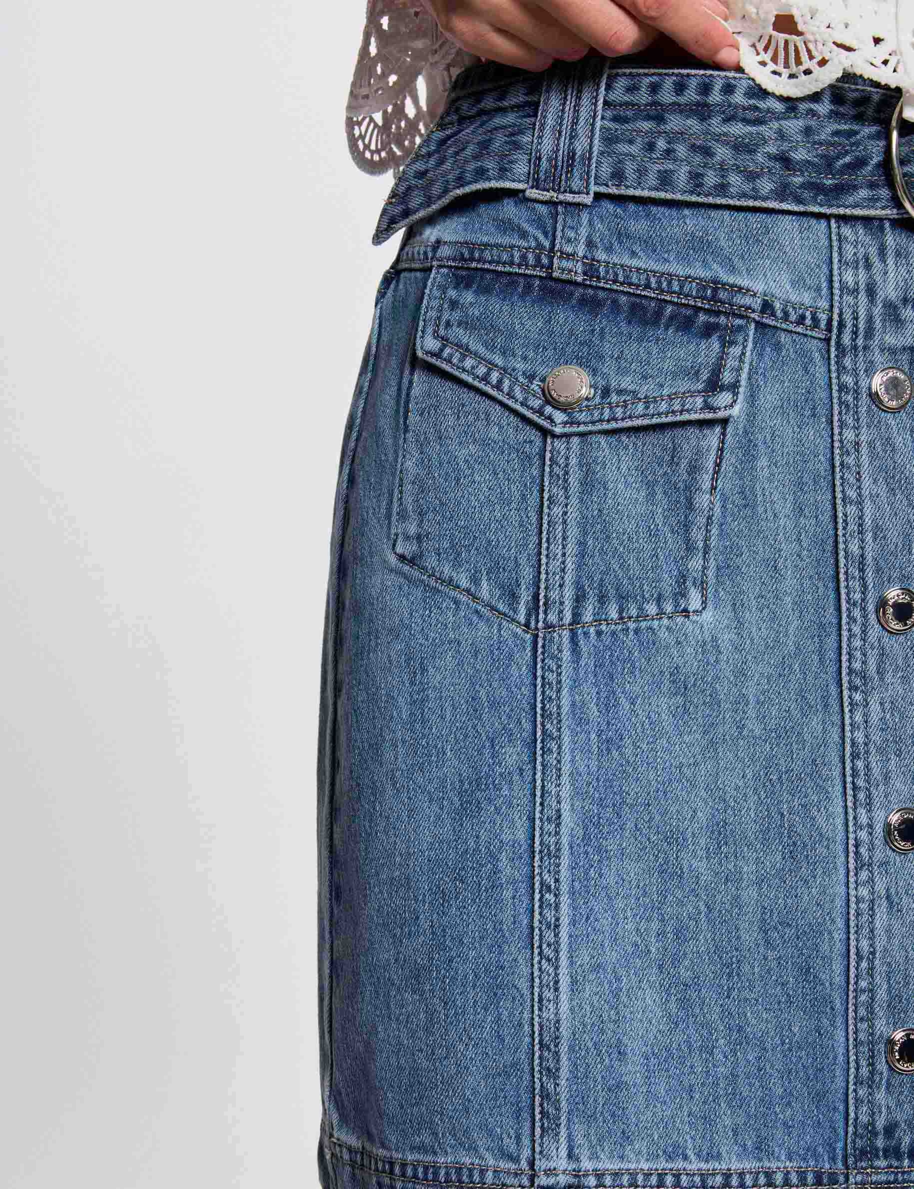 mini denim skirt stone wash denim women Mini denim skirt stone wash denim women