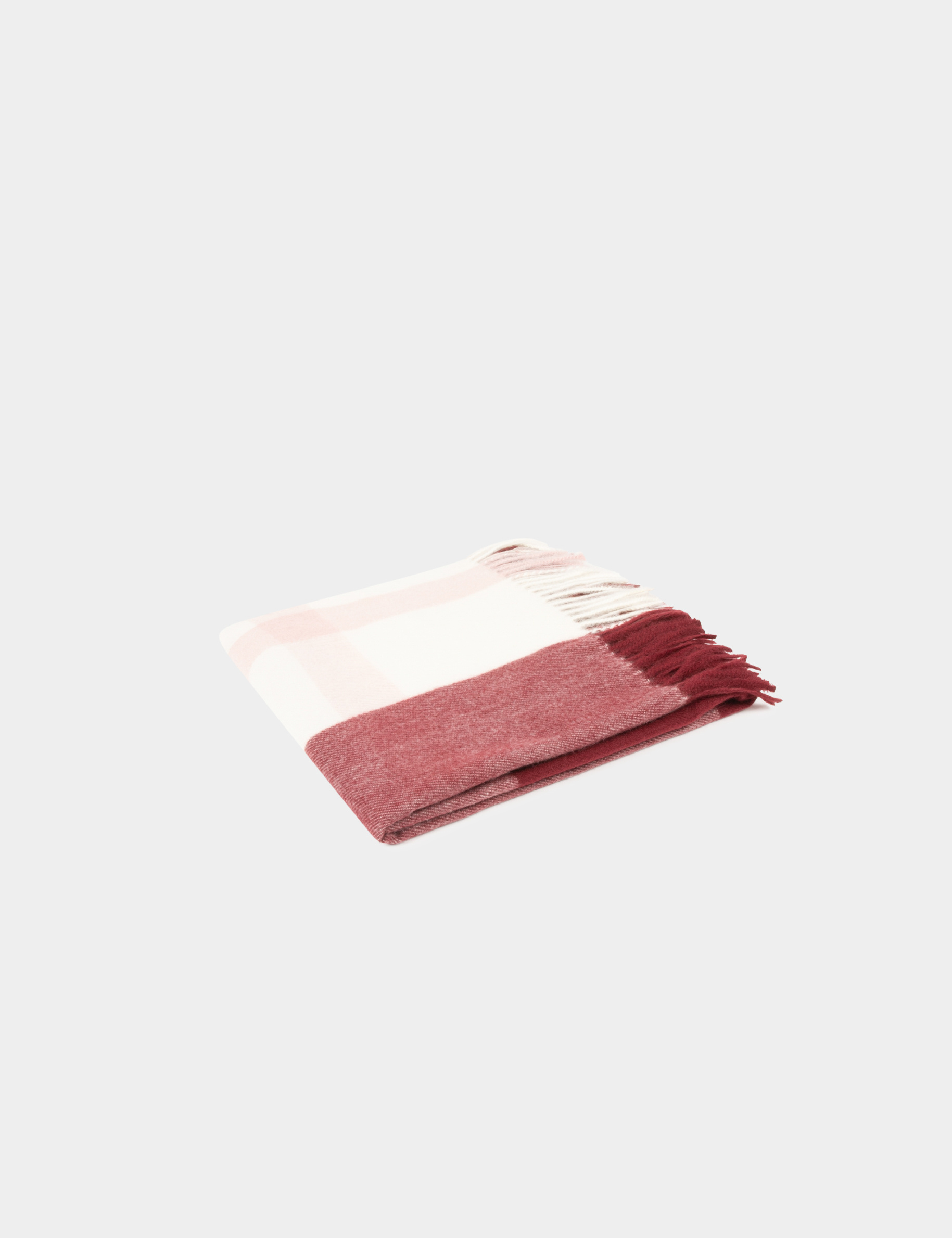 checked scarf burgundy women Checked scarf burgundy women