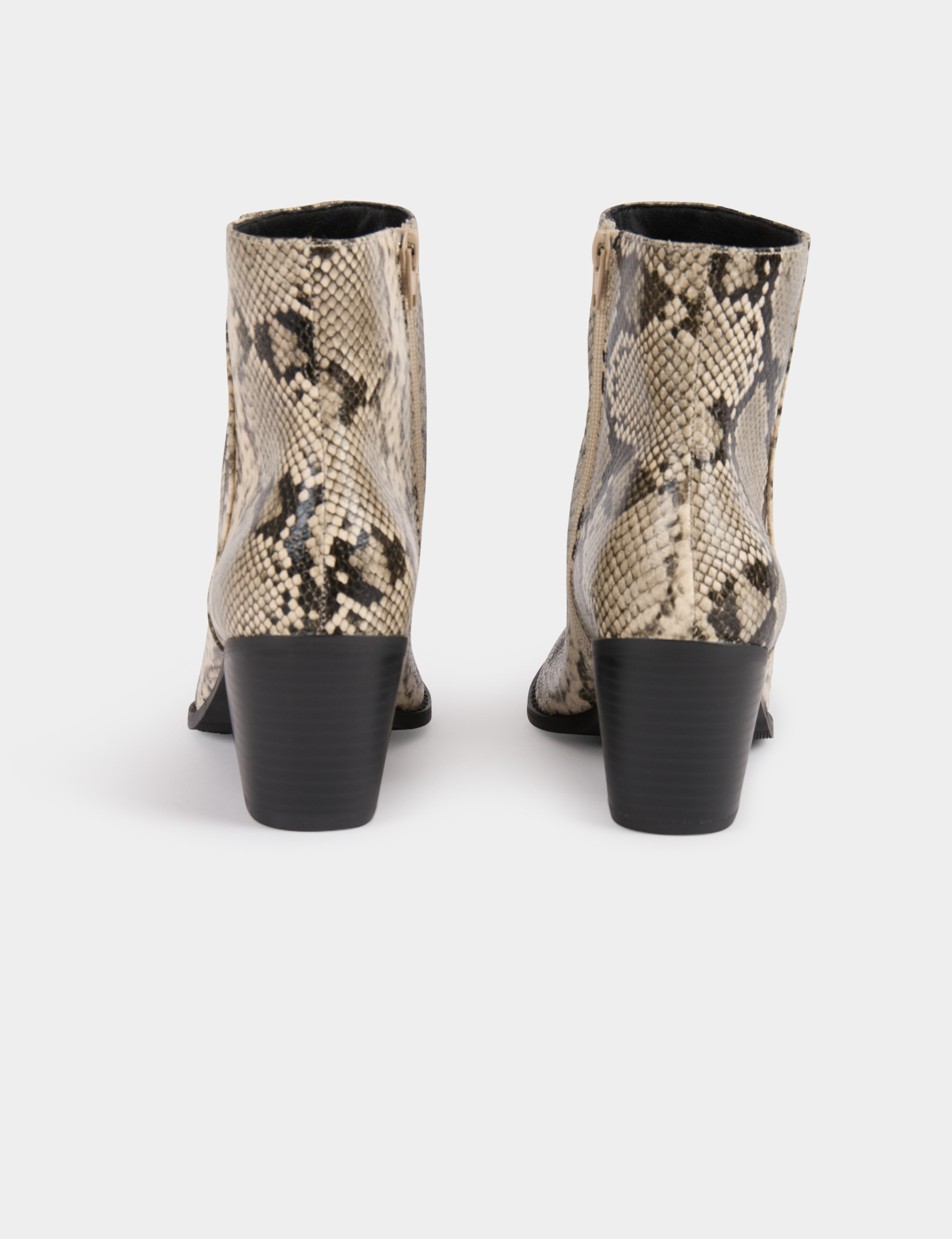 snake print heeled boots multicolor women Snake print heeled boots multicolor women