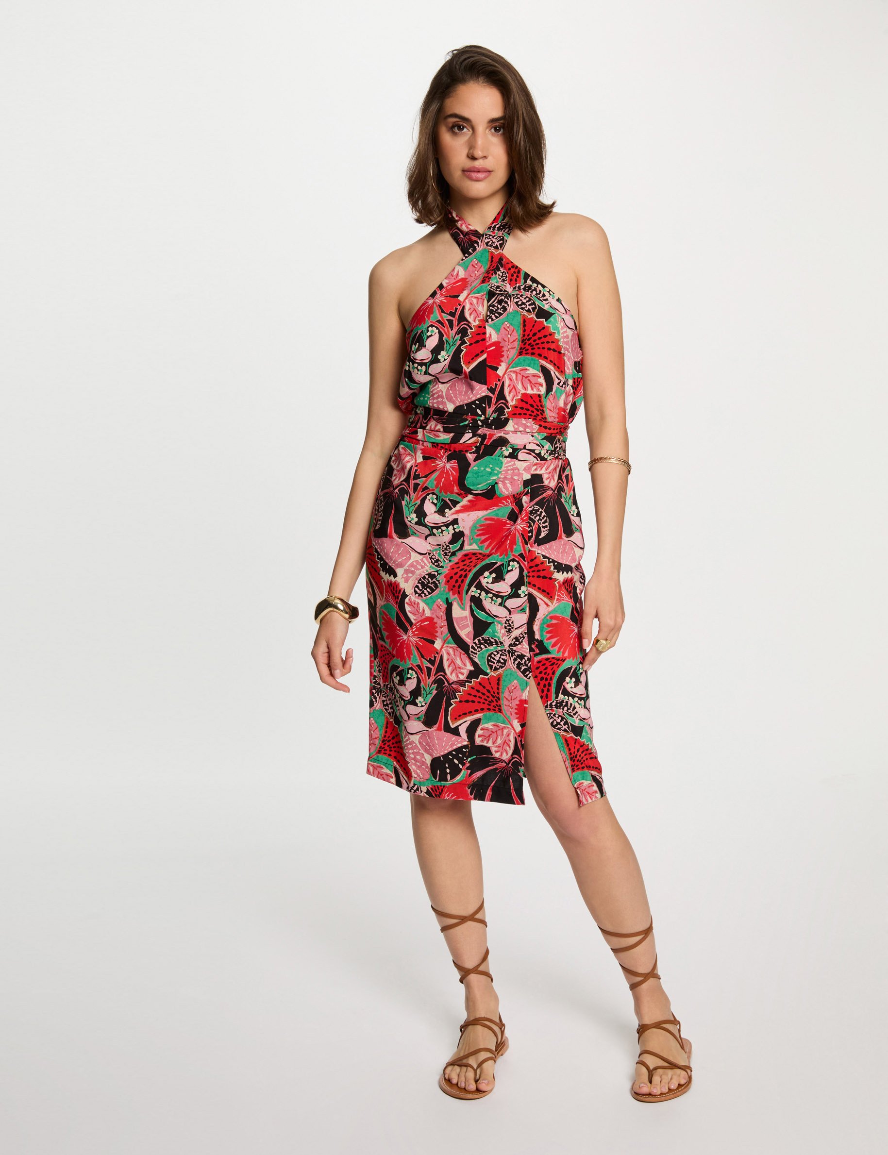 robe ajustee imprimee multicolore femme Robe ajustée imprimée multicolore femme