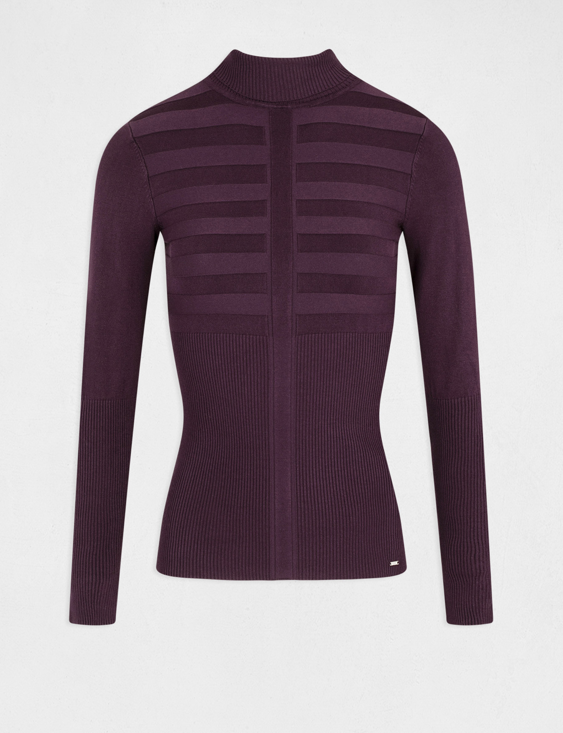 Long-sleeved jumper turtleneck raspberry ladies'