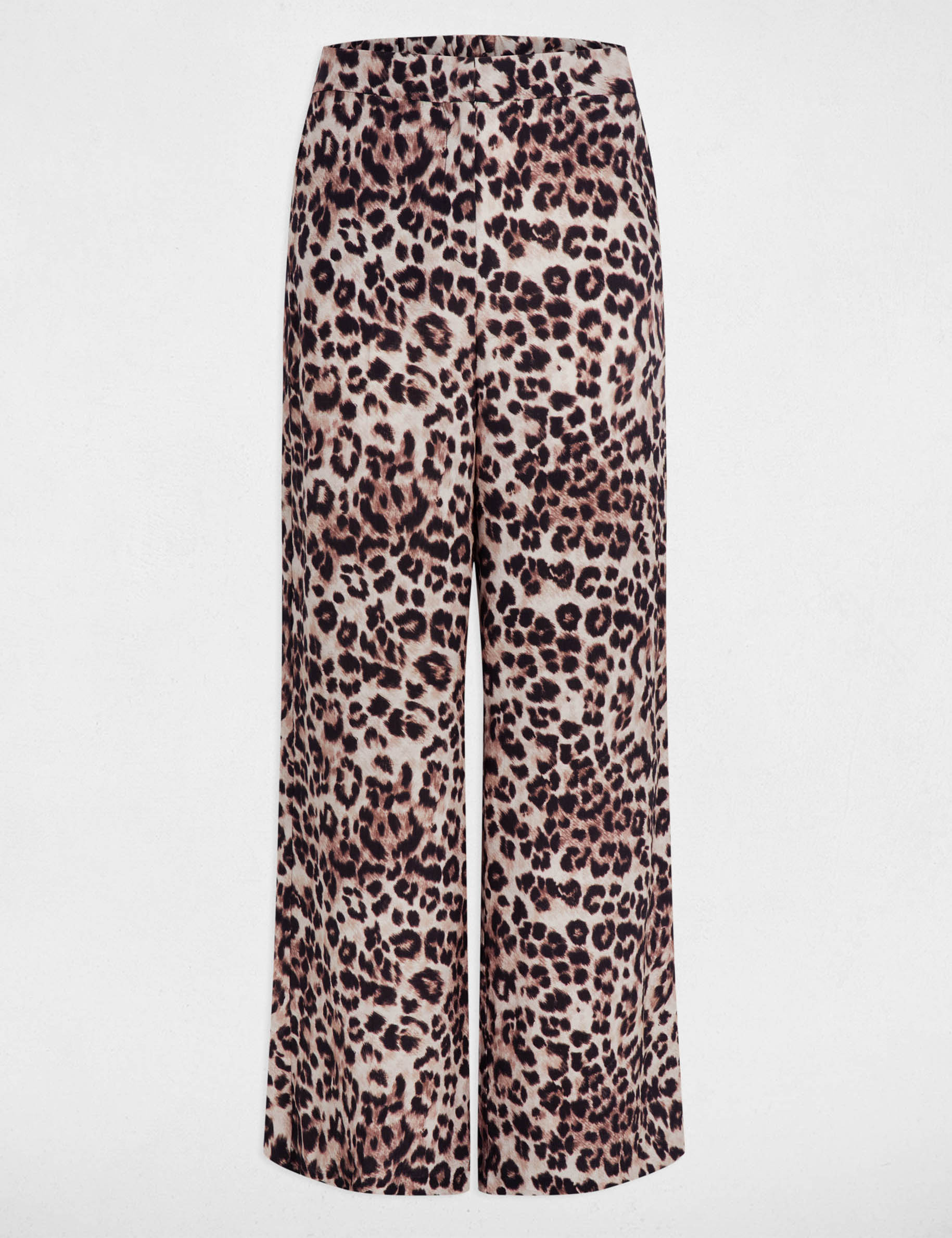 pantalon droit fluide multicolore femme Pantalon droit fluide multicolore femme