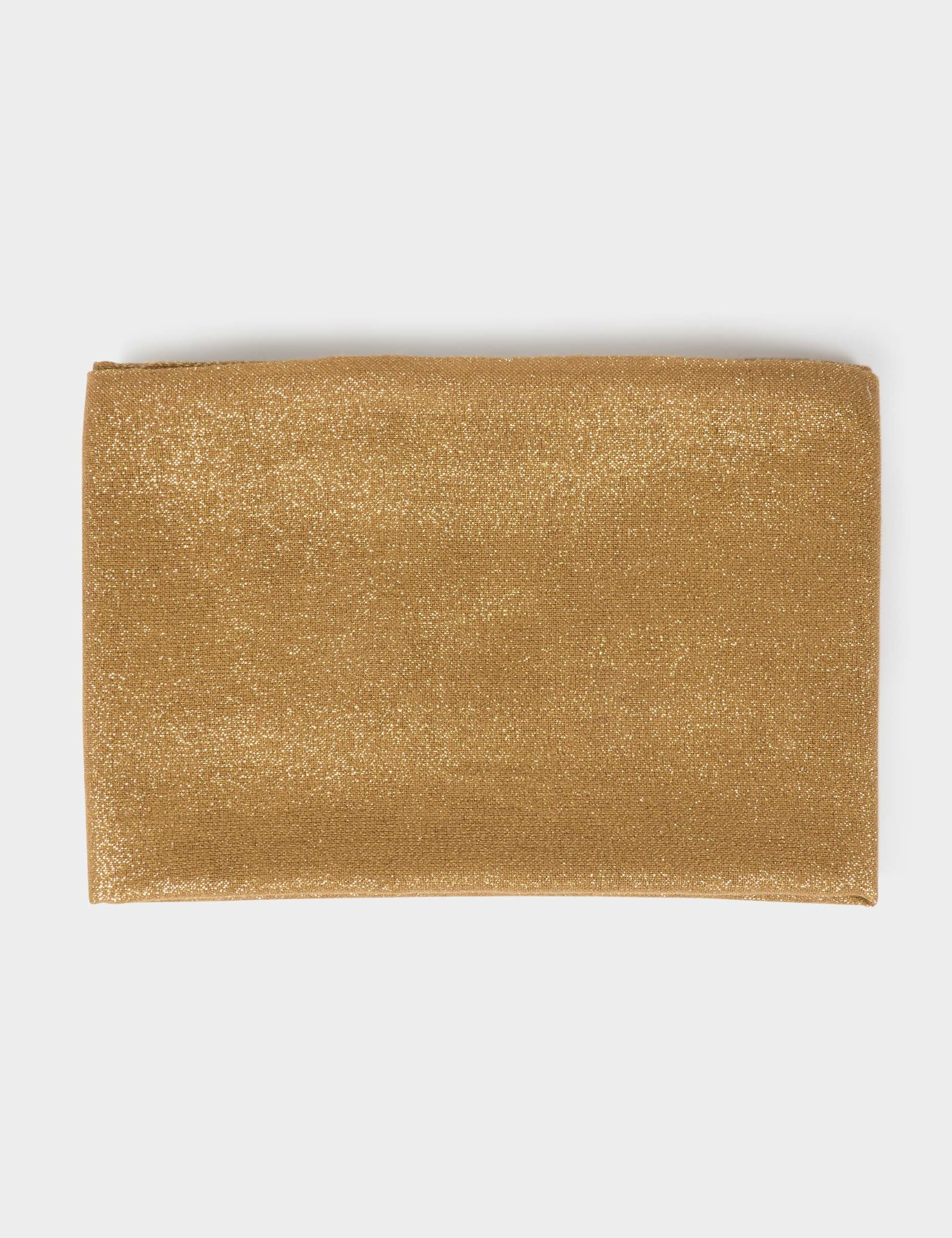 scarf metallised threads mustard yellow women Scarf metallised threads mustard yellow women