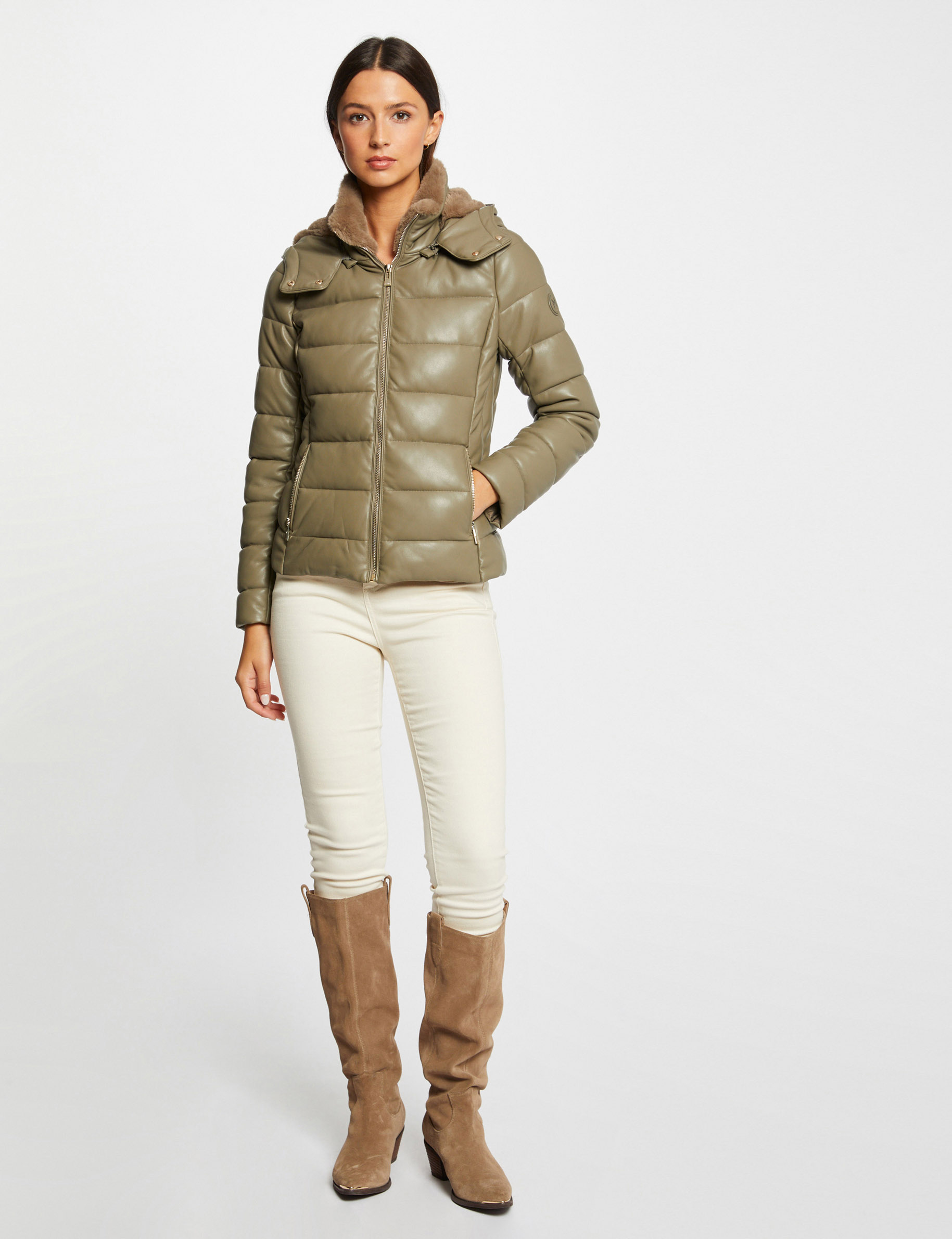 Green padded ladies jacket Clearance