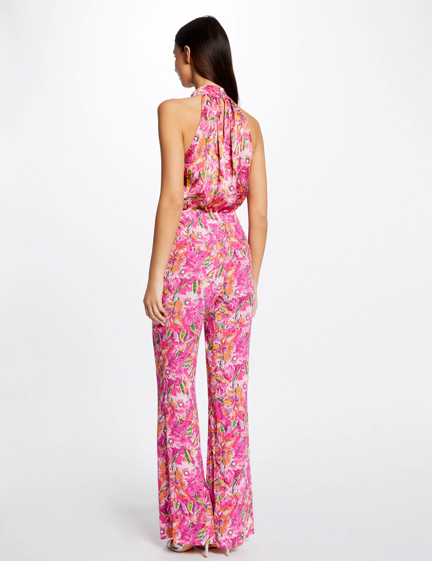 Blouse tie neck and floral print multico ladies' Blouse tie neck and floral print multico ladies'