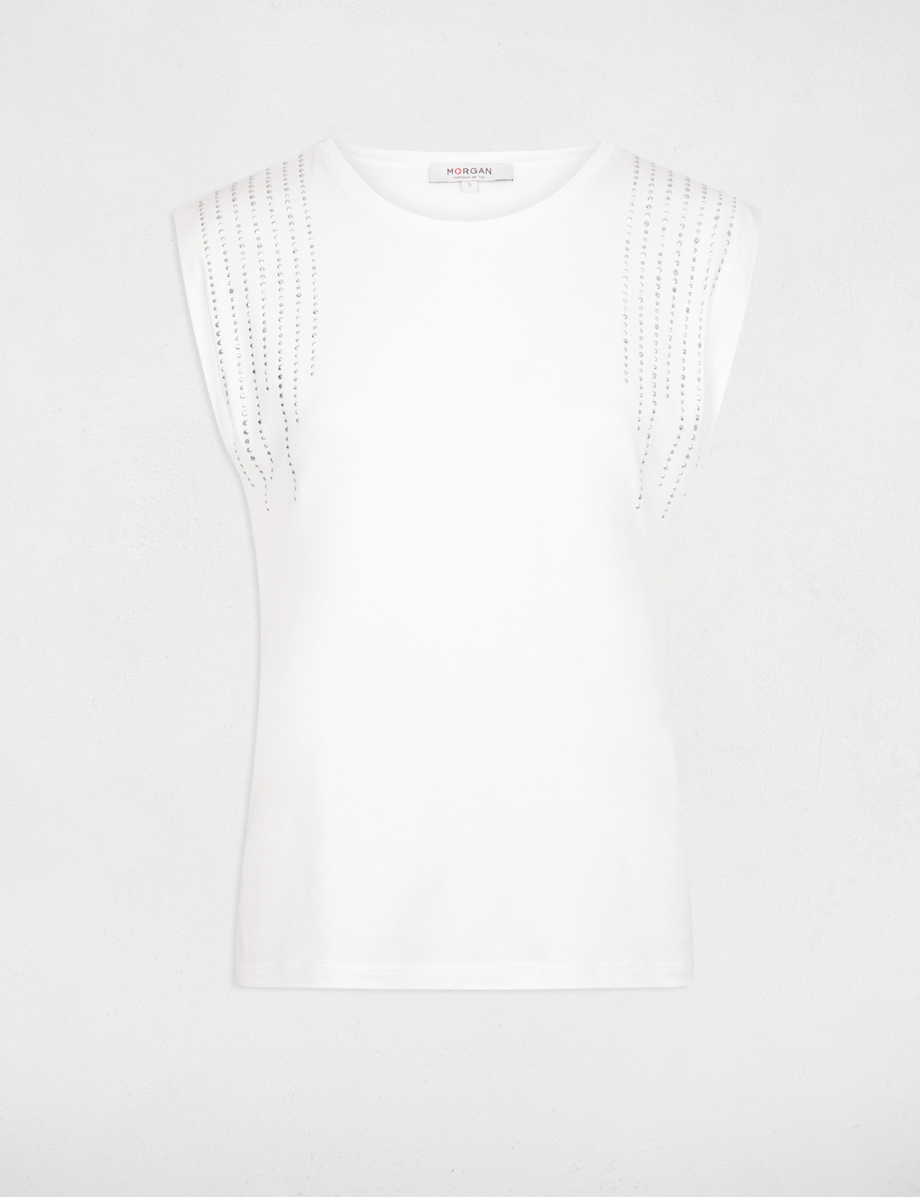 Short-sleeved t-shirt ecru women