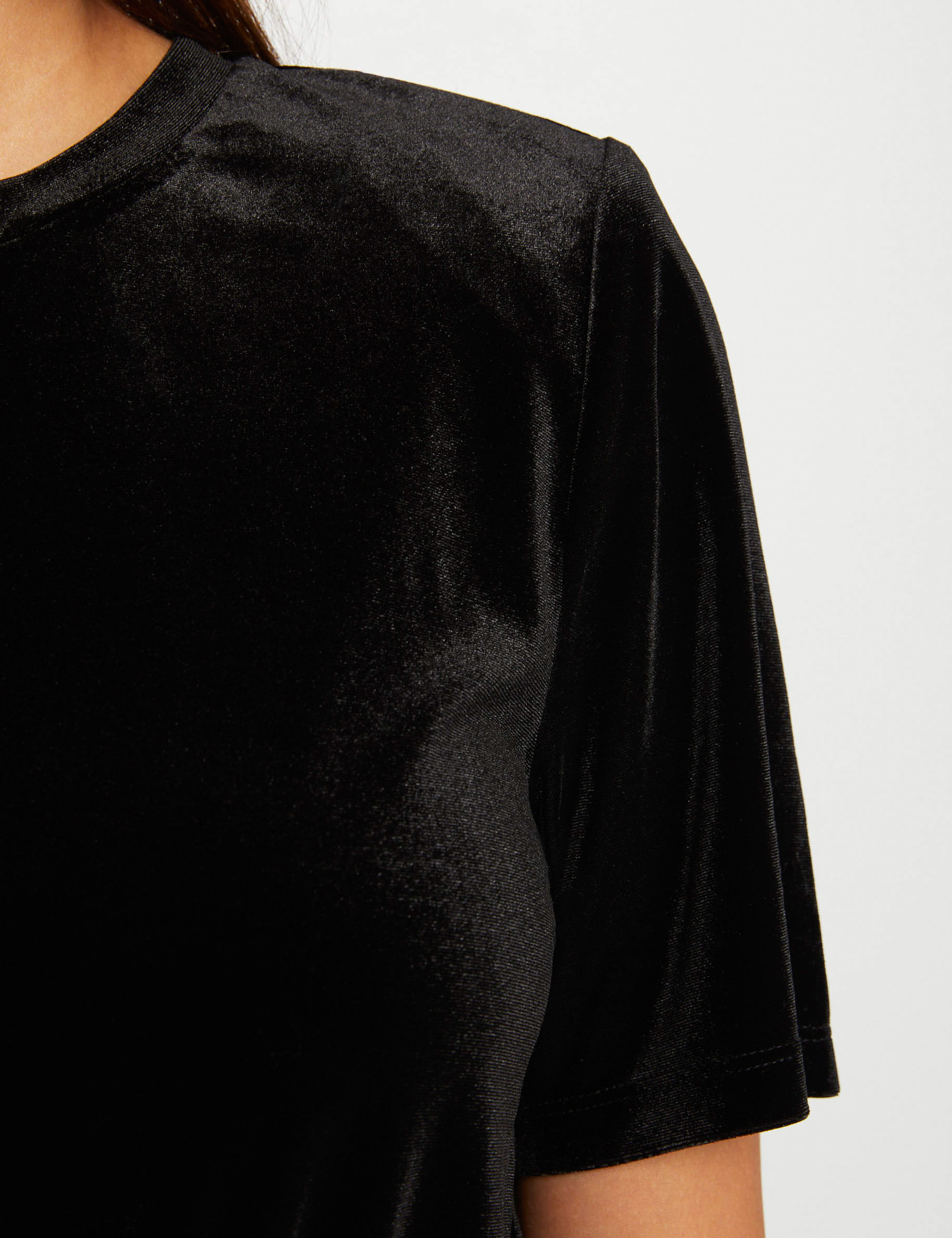T shirt velours femme cheap