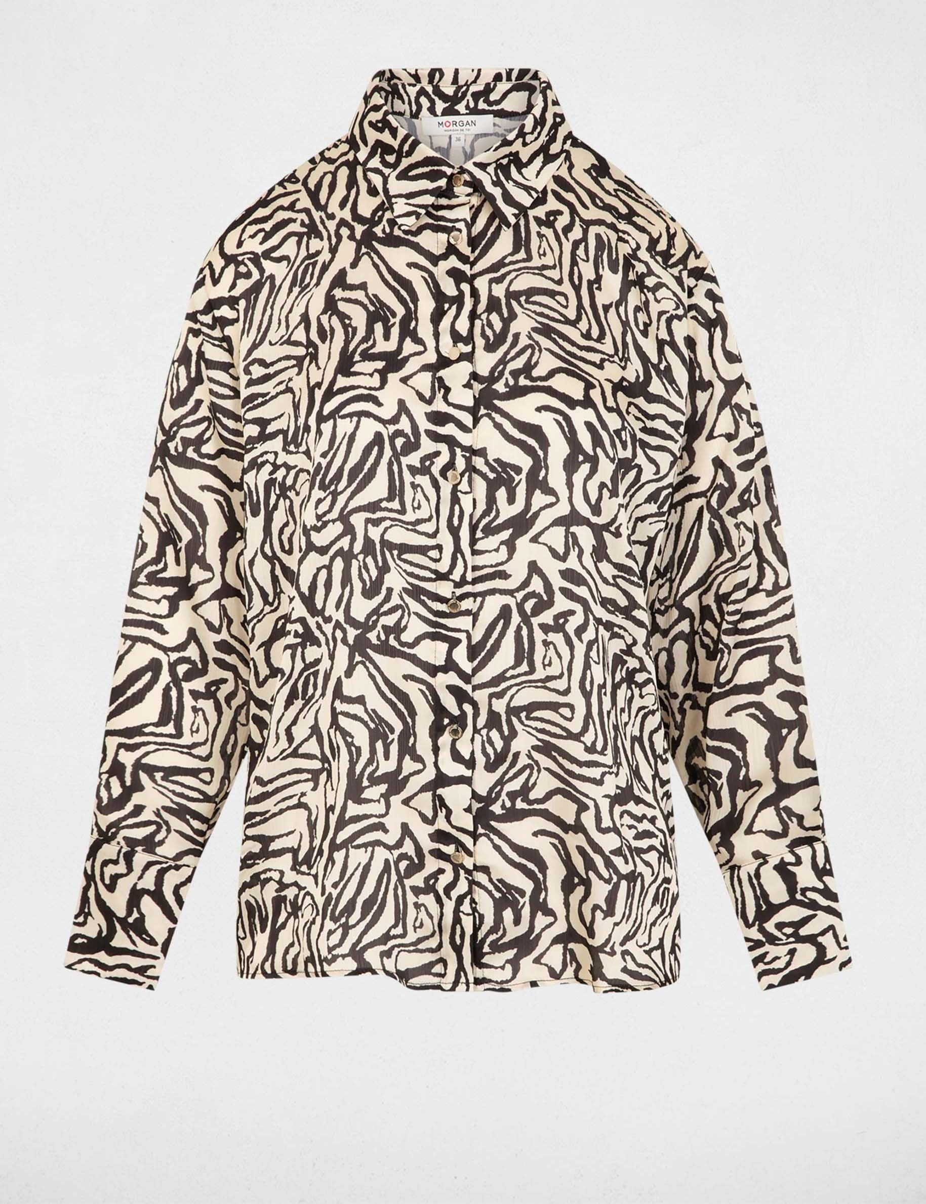 printed long sleeve shirt multicolor women Printed long-sleeve shirt multicolor women