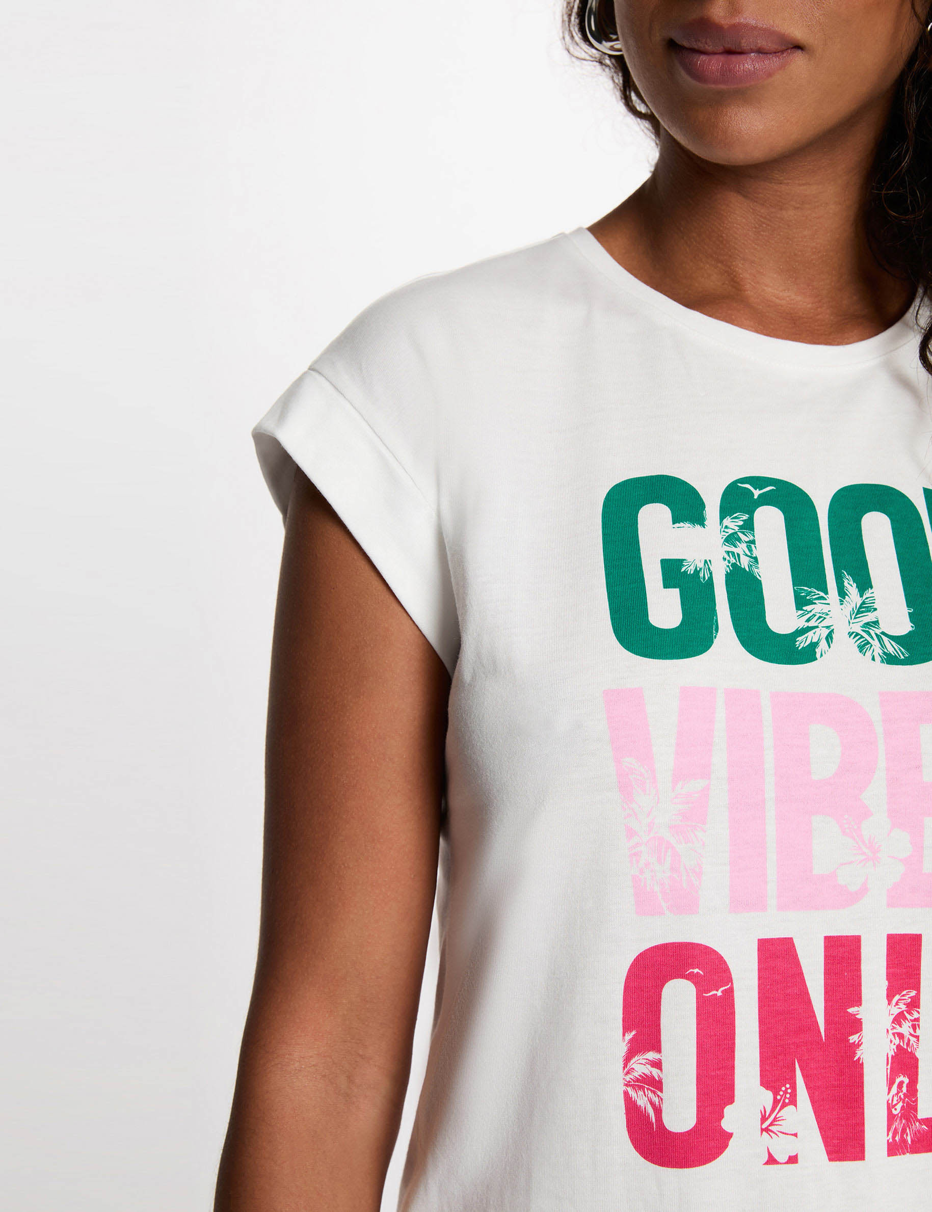 Short-sleeve t-shirt white women