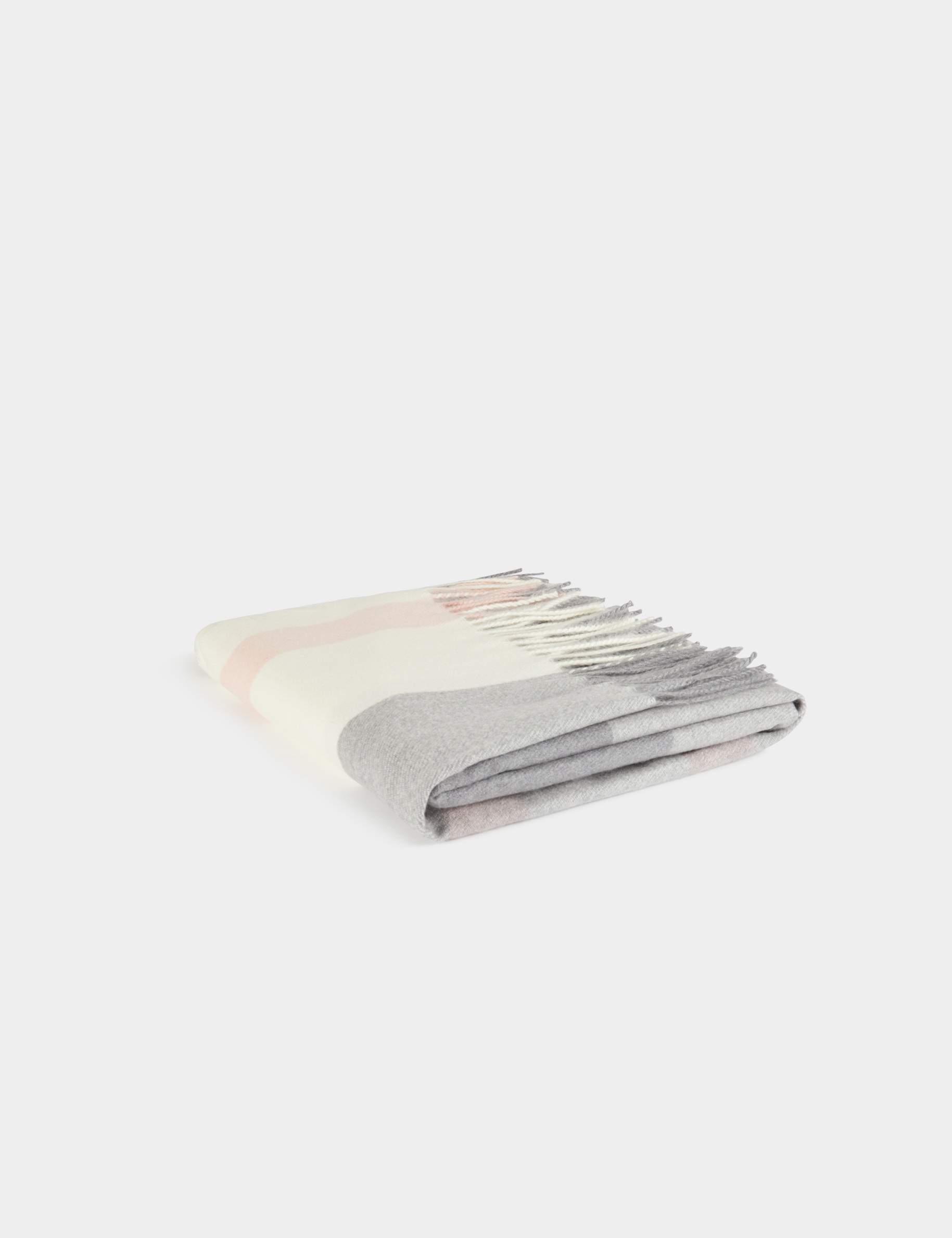 checked scarf light grey women Checked scarf light grey women