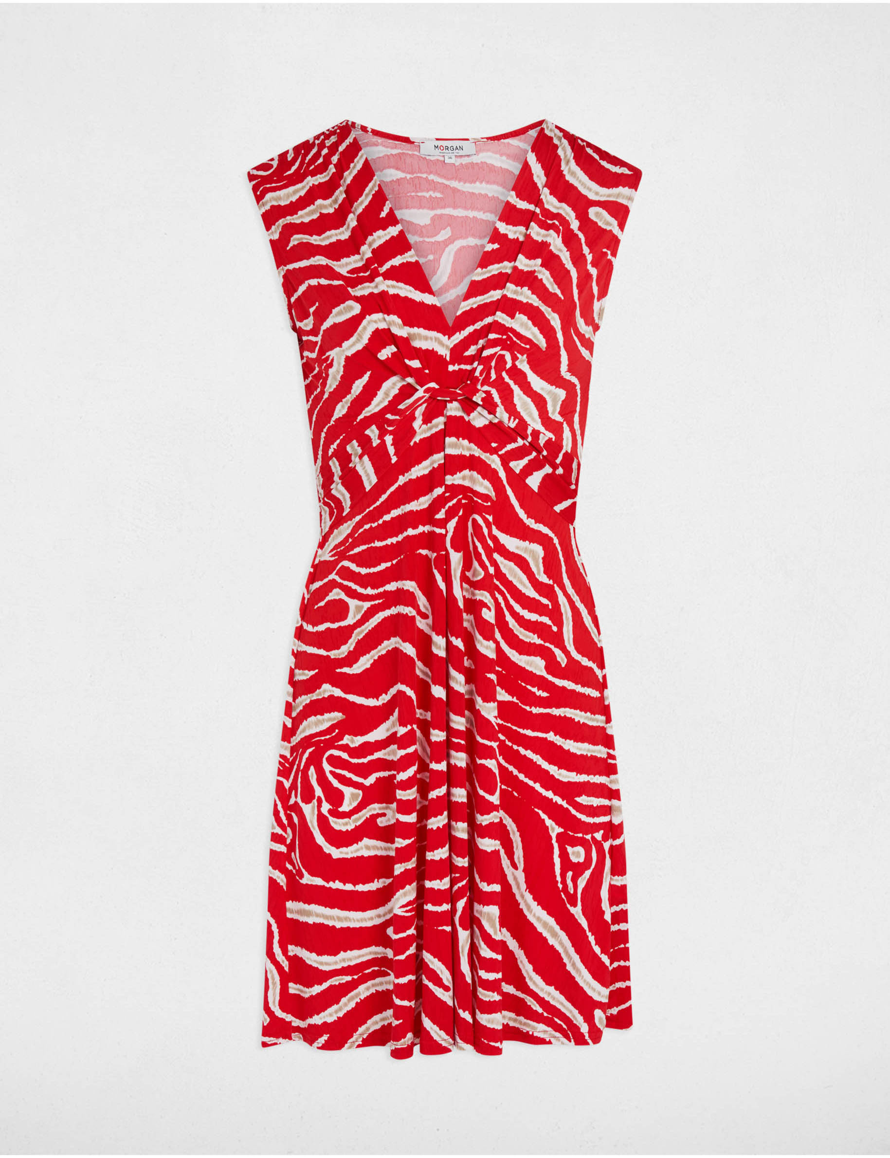 robe courte ajustee imprimee multicolore femme Robe courte ajustée imprimée multicolore femme