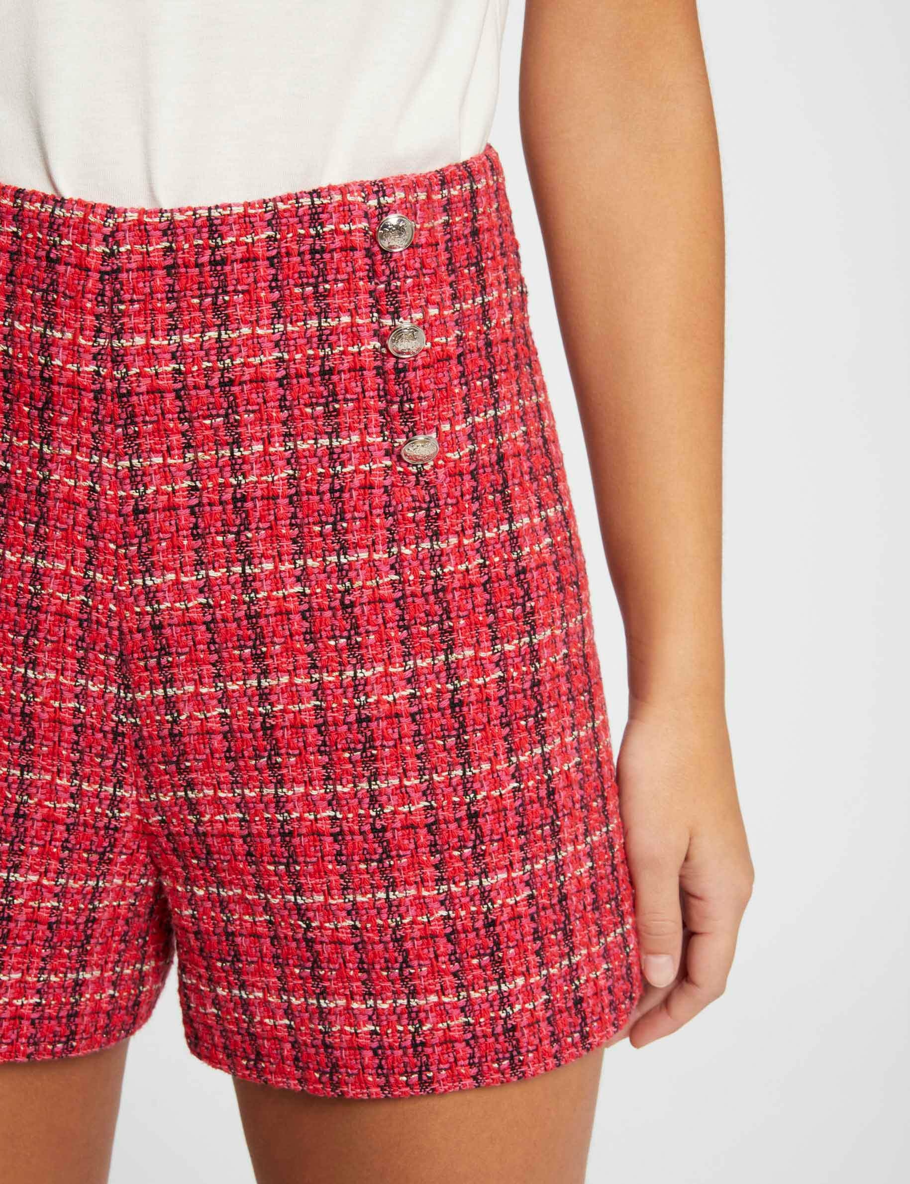 Straight tweed shorts multico ladies'