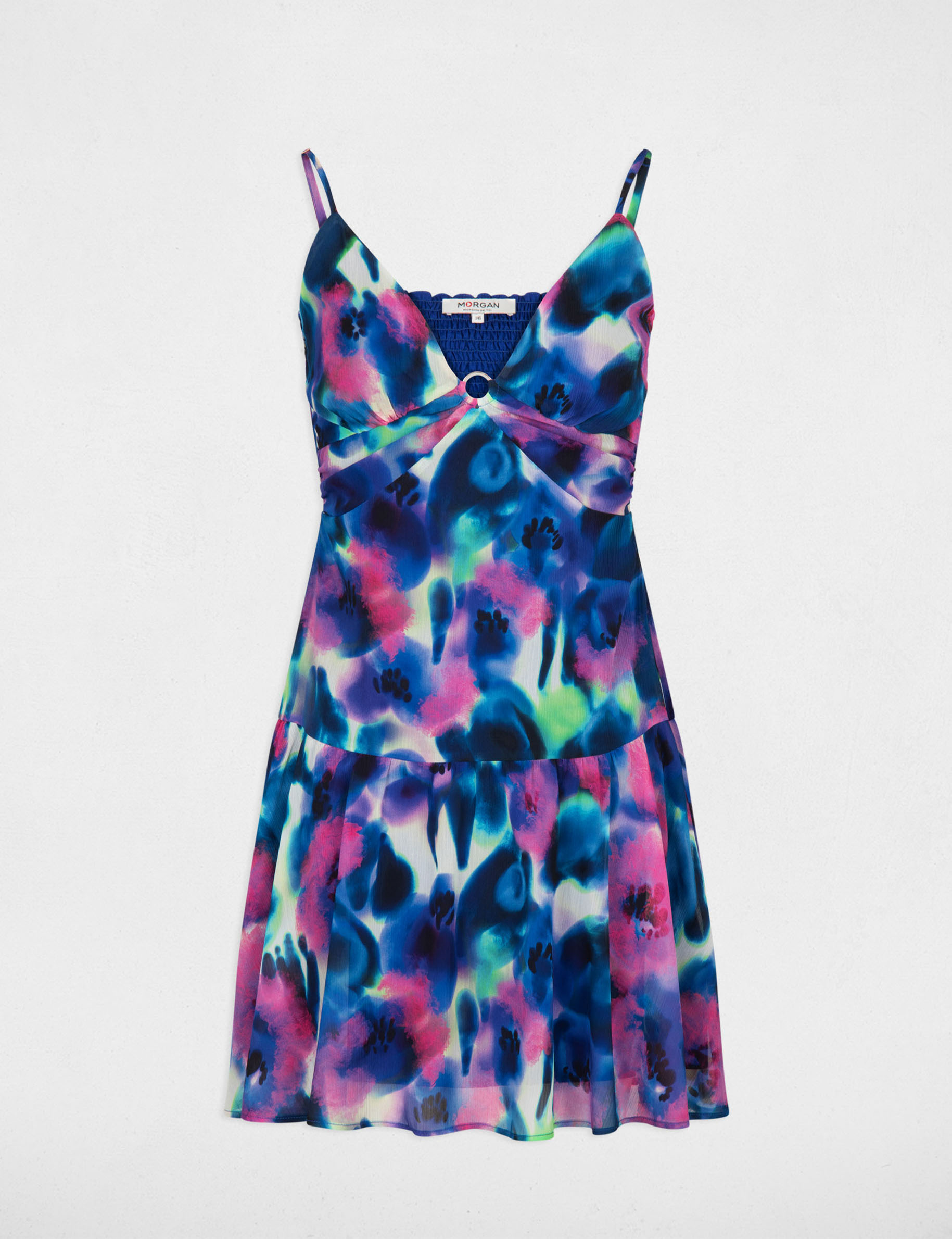 Printed A-line mini dress multico ladies'