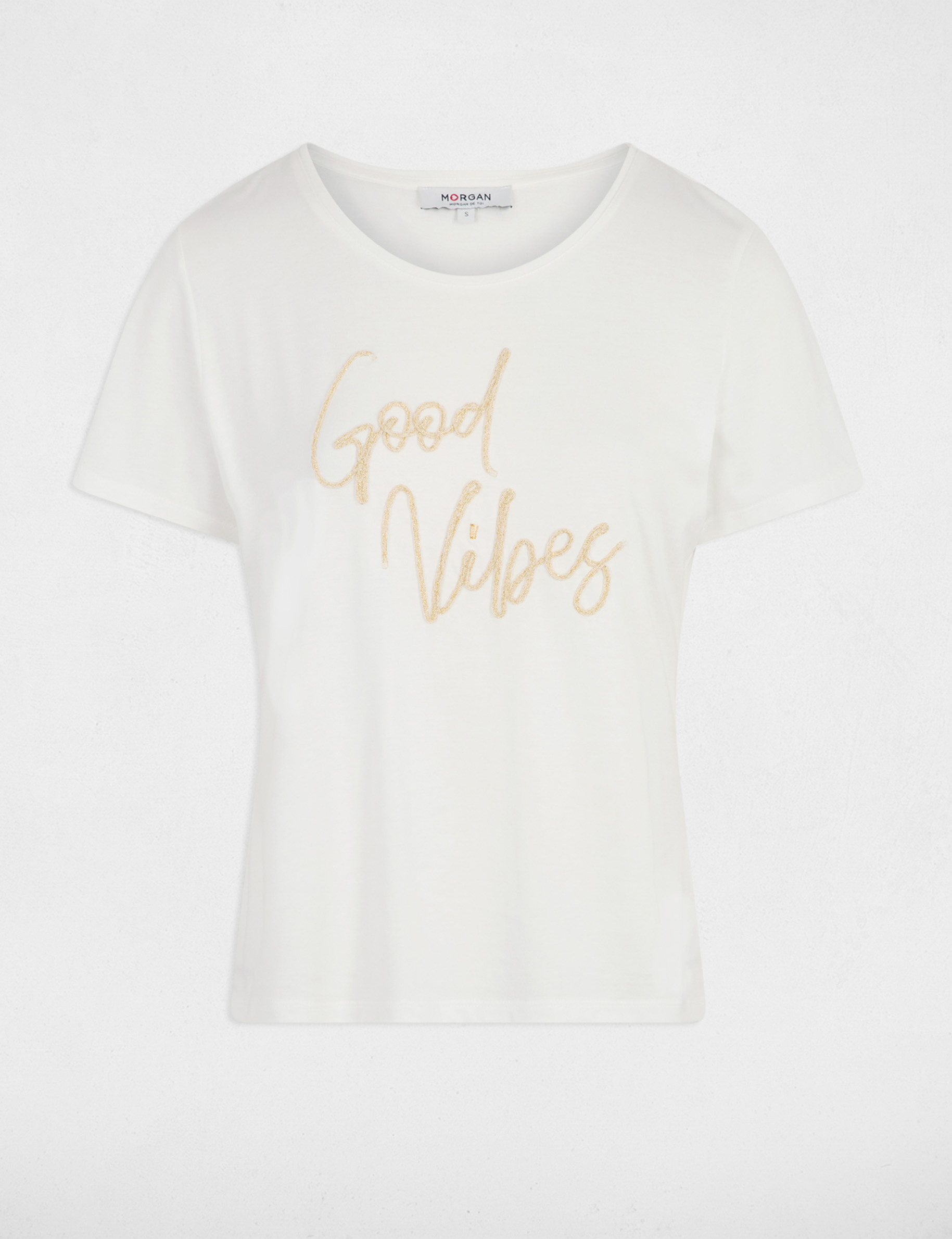 Straight t-shirt with print white women