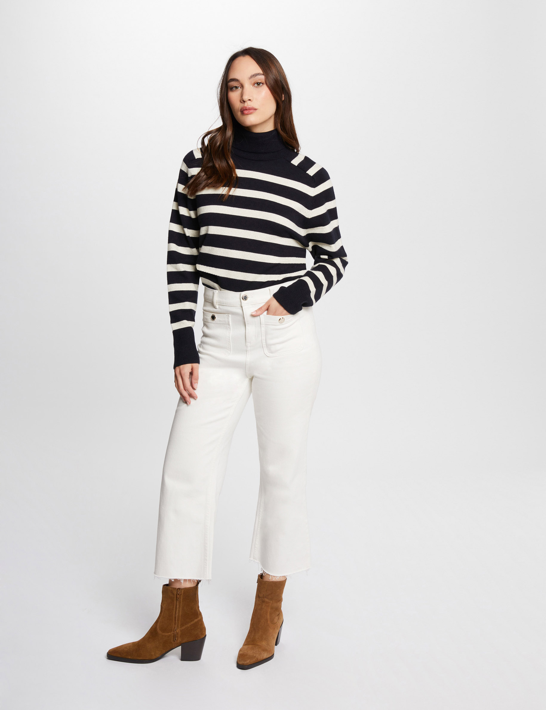 stripped jumper turtleneck navy women Stripped jumper turtleneck navy women