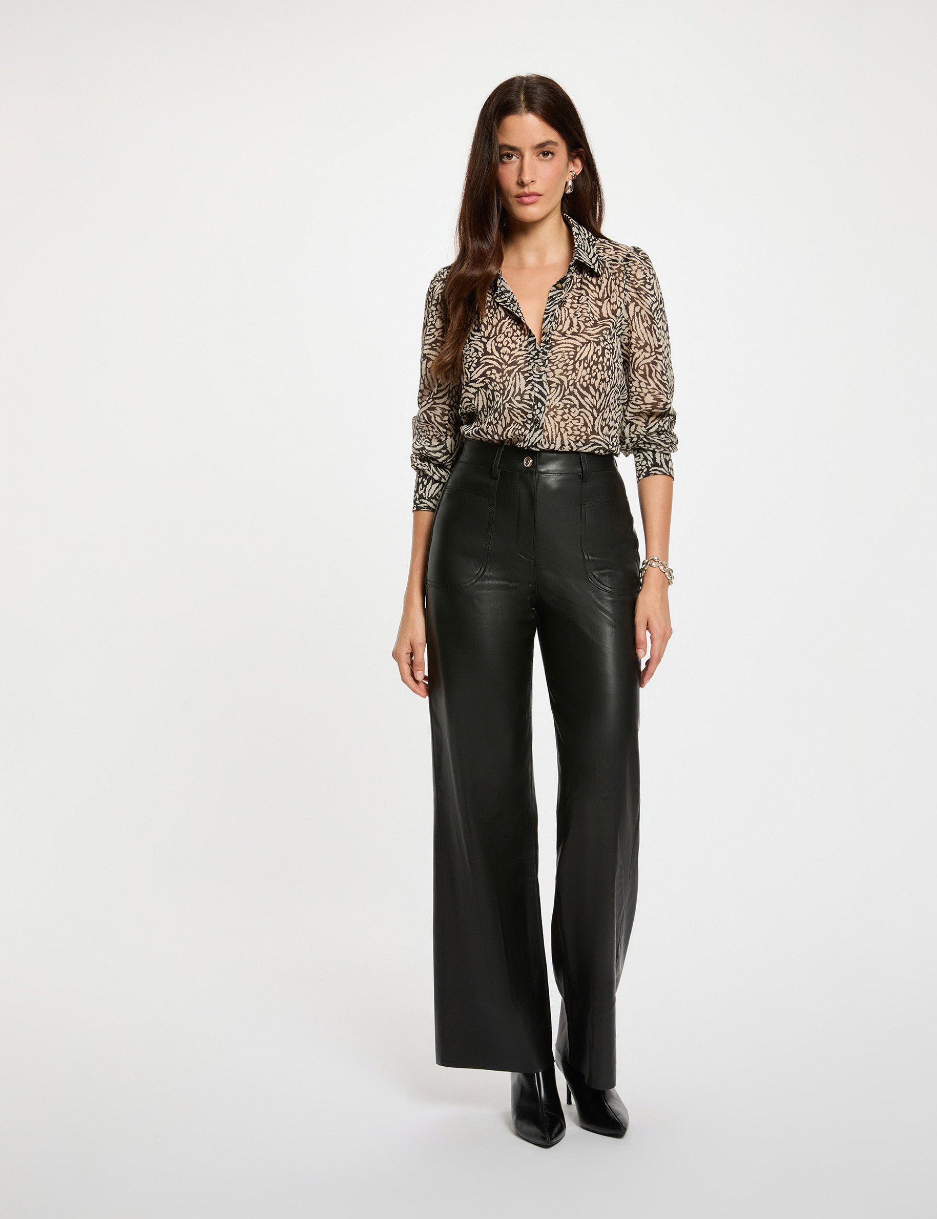 Flowy printed shirt multicolor women